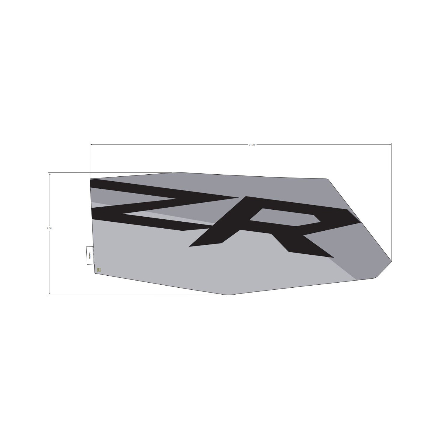 DECAL-DOOR RR MID RH