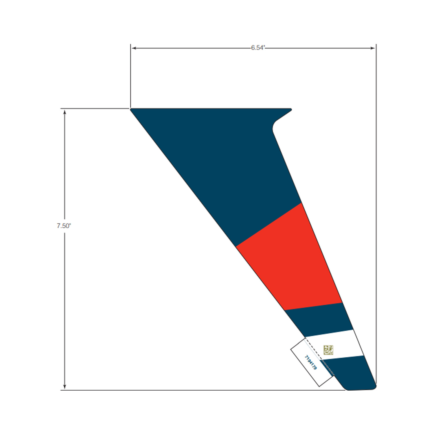 DECAL-RR.DOOR UPR FRT RH