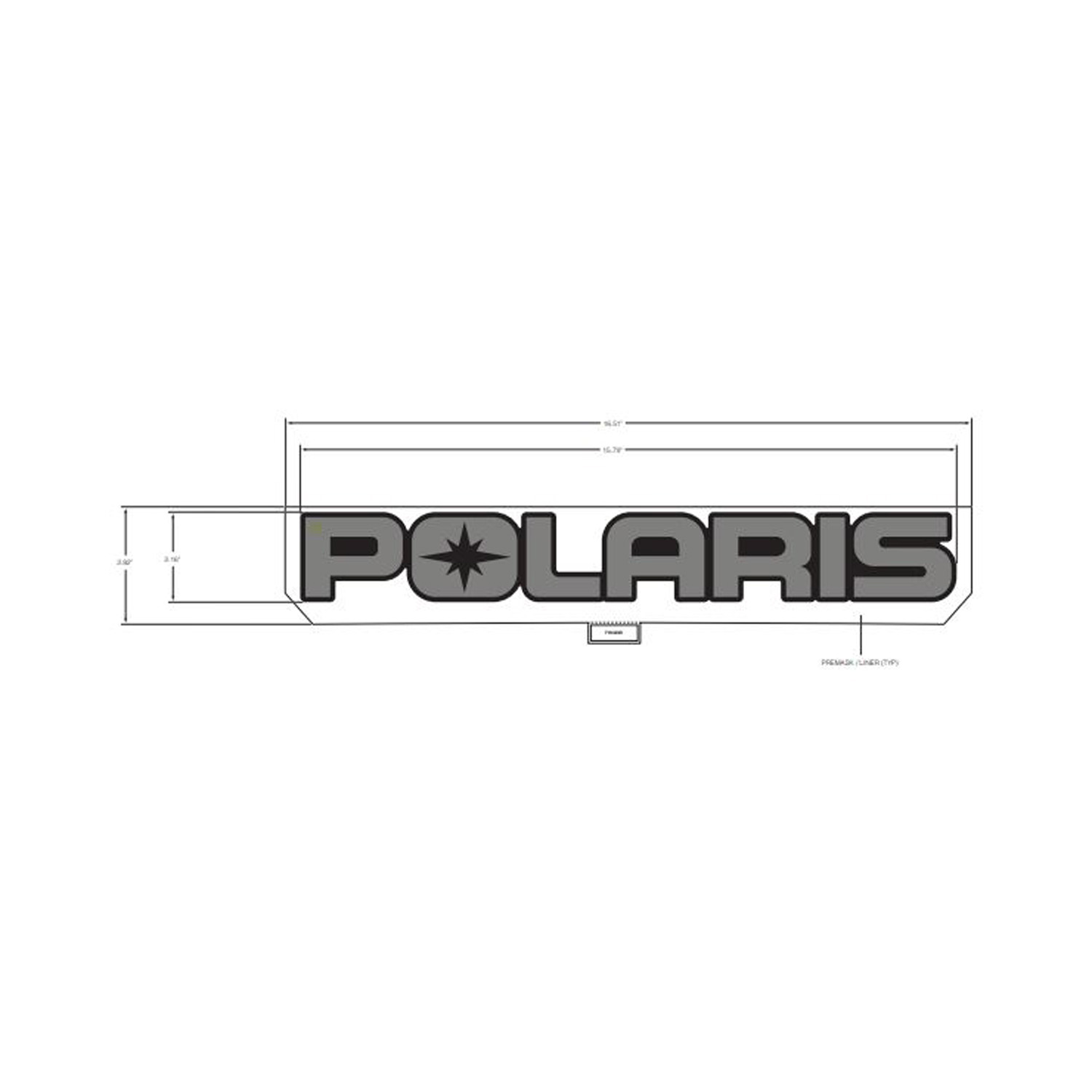 DECAL-POLARIS TITANIUM GL