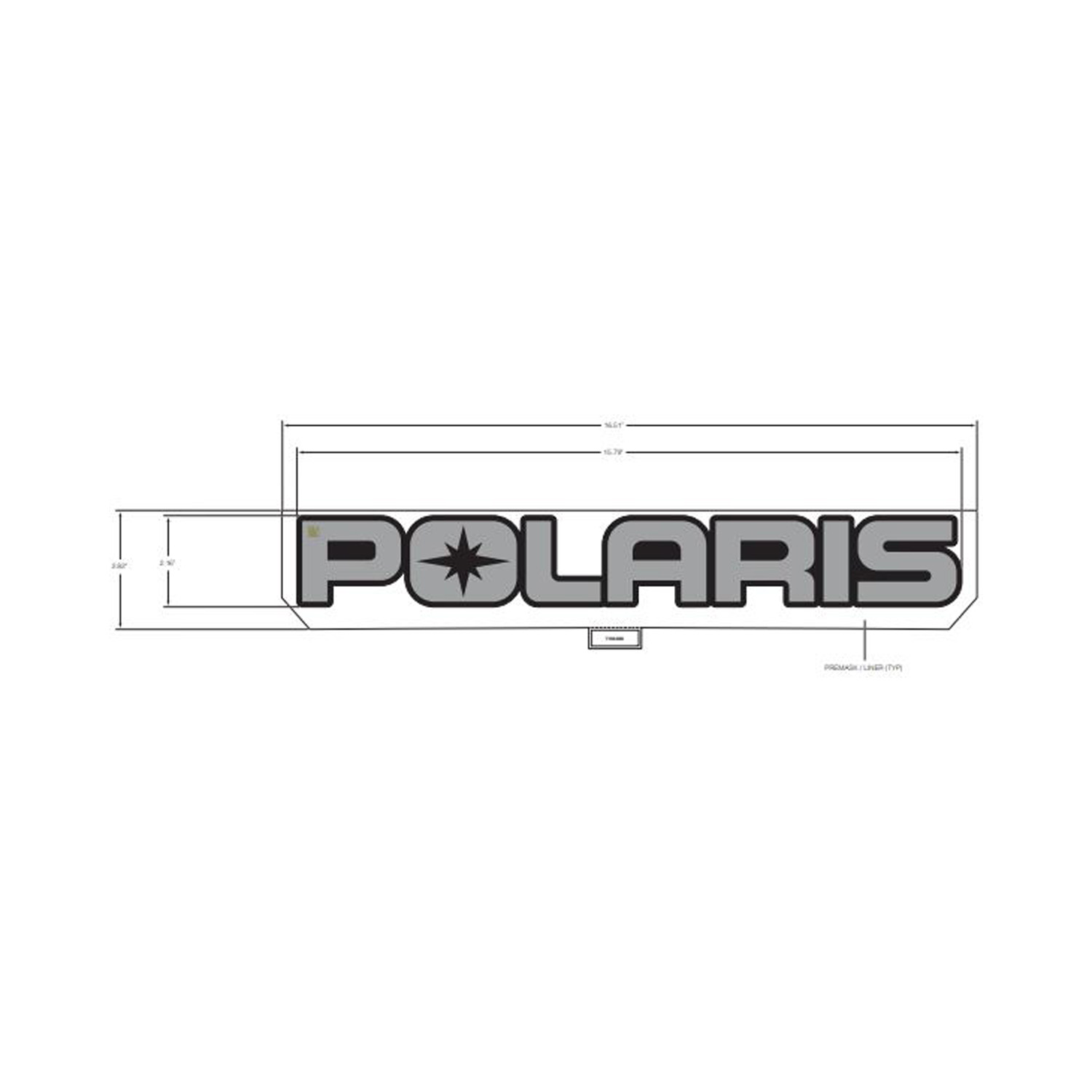 DECAL-POLARIS T.SILVER
