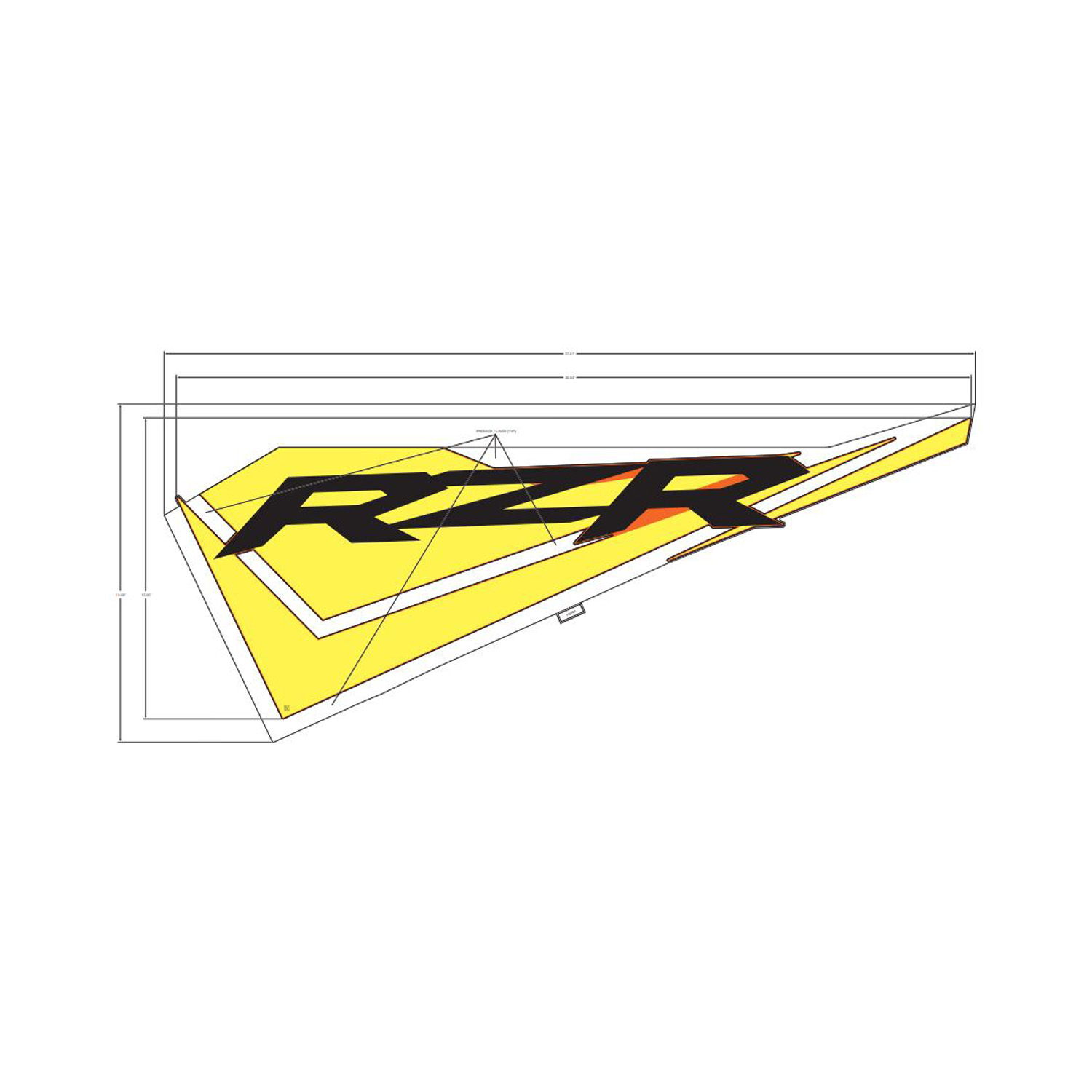 DECAL-DOOR FRNT UPPR RZR LH