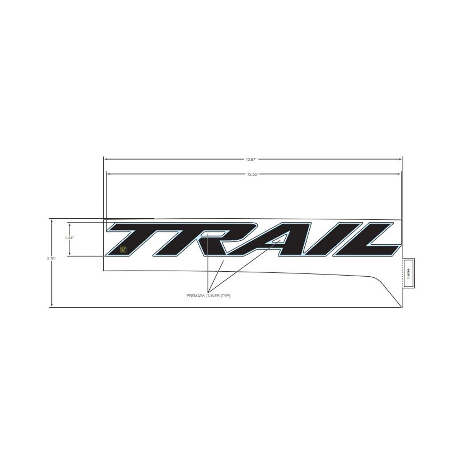 DECAL-RR.FNDR BTM TRAIL RH