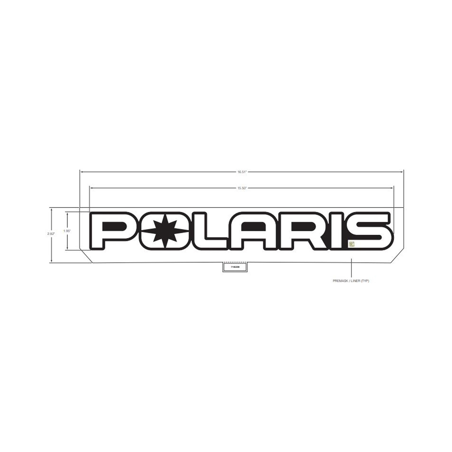 DECAL-POLARIS WHITE