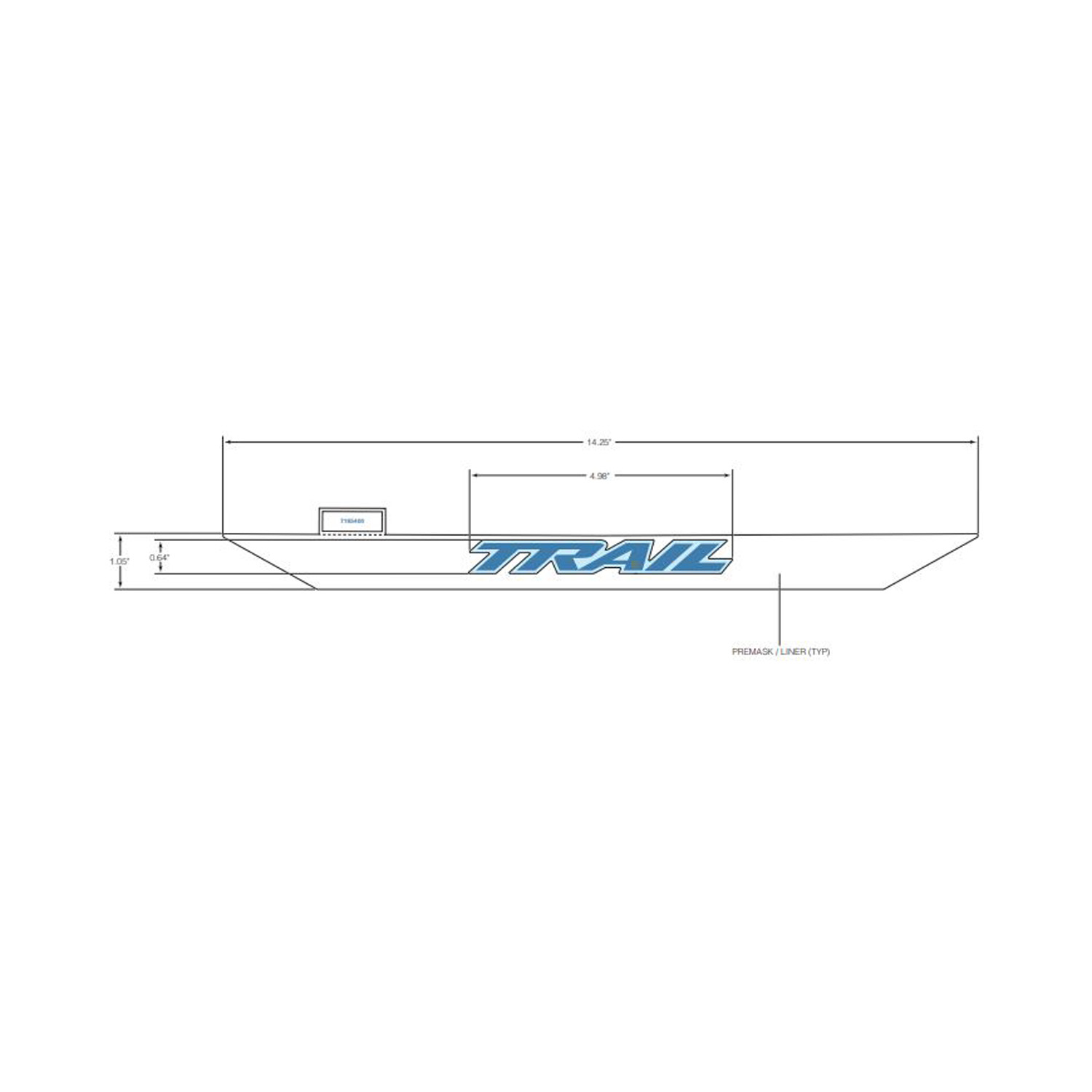 DECAL-HOOD SIDE TRAIL
