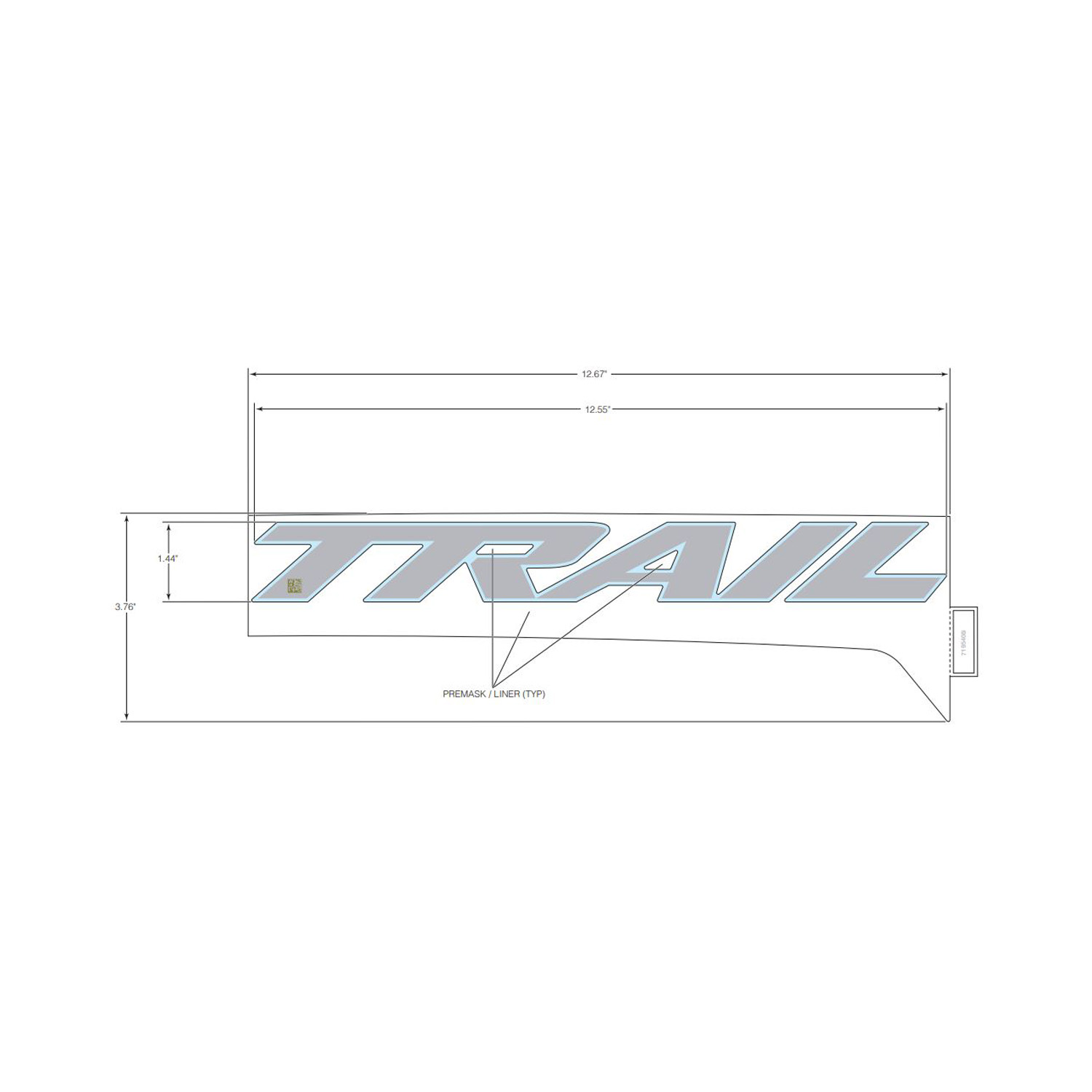 DECAL-RR.FNDR BTM TRAIL RH