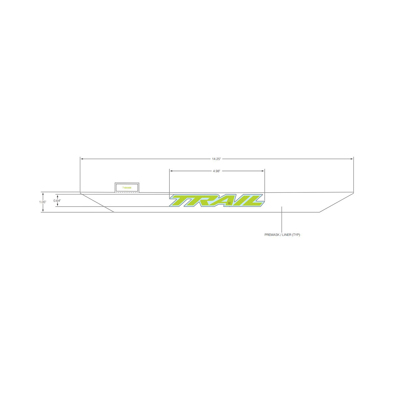 DECAL-HOOD SIDE TRAIL