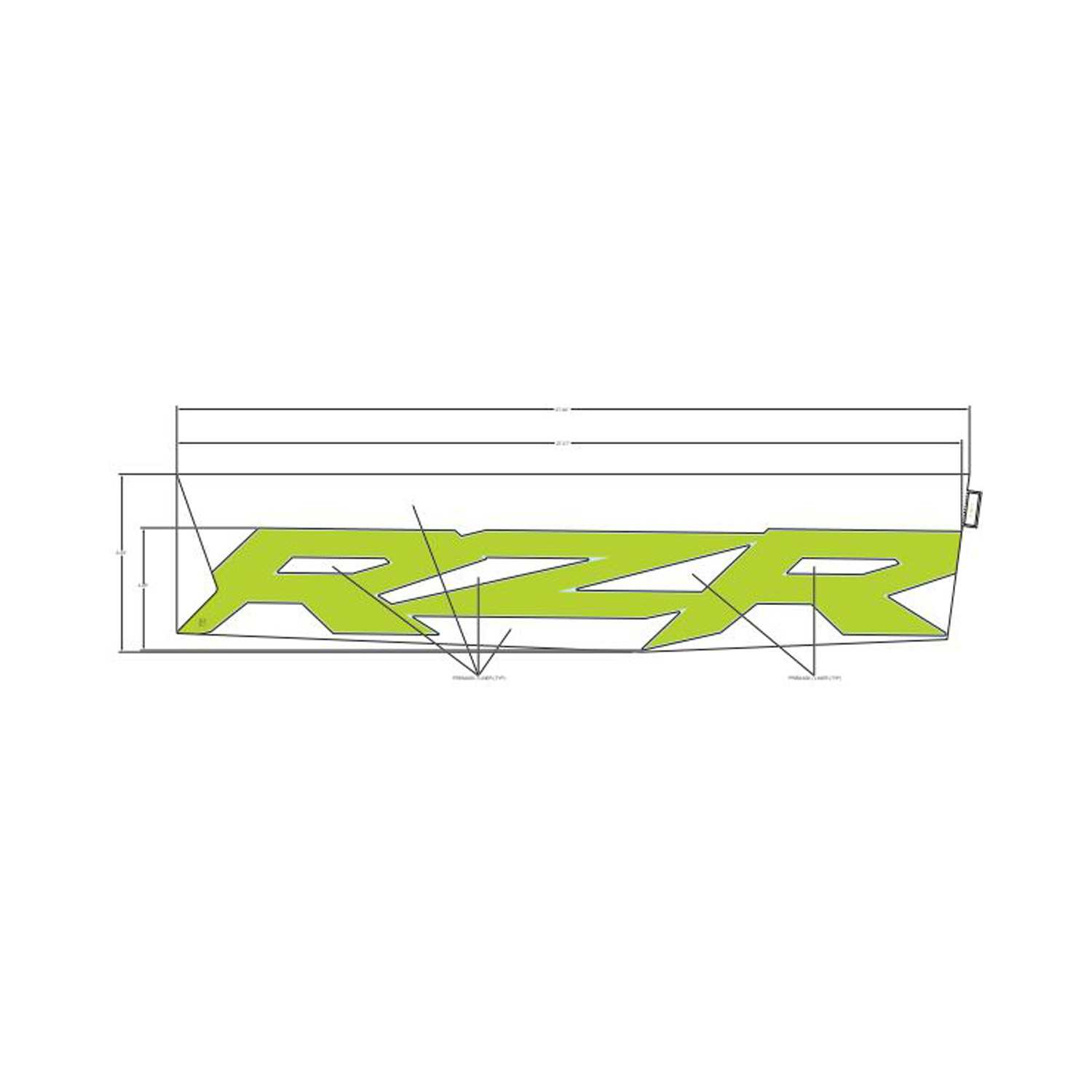 DECAL-DOOR UPR RZR LH