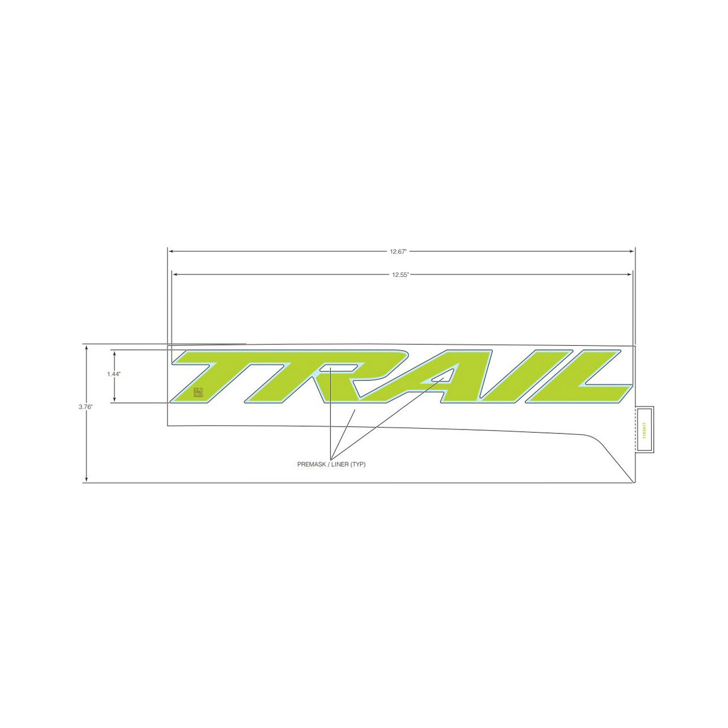 DECAL-RR.FNDR BTM TRAIL RH