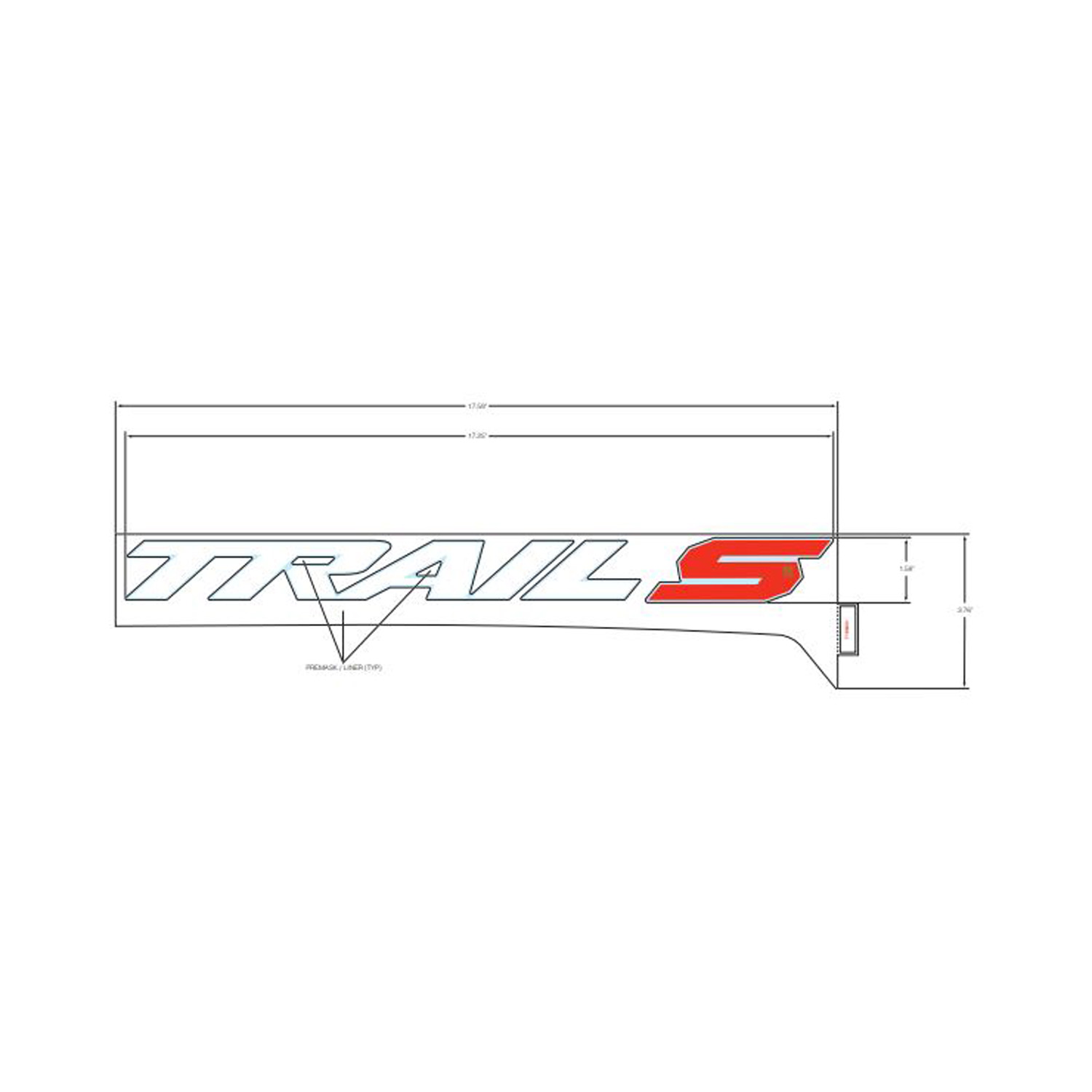 DECAL-RR.FNDR BTM TRAILS RH