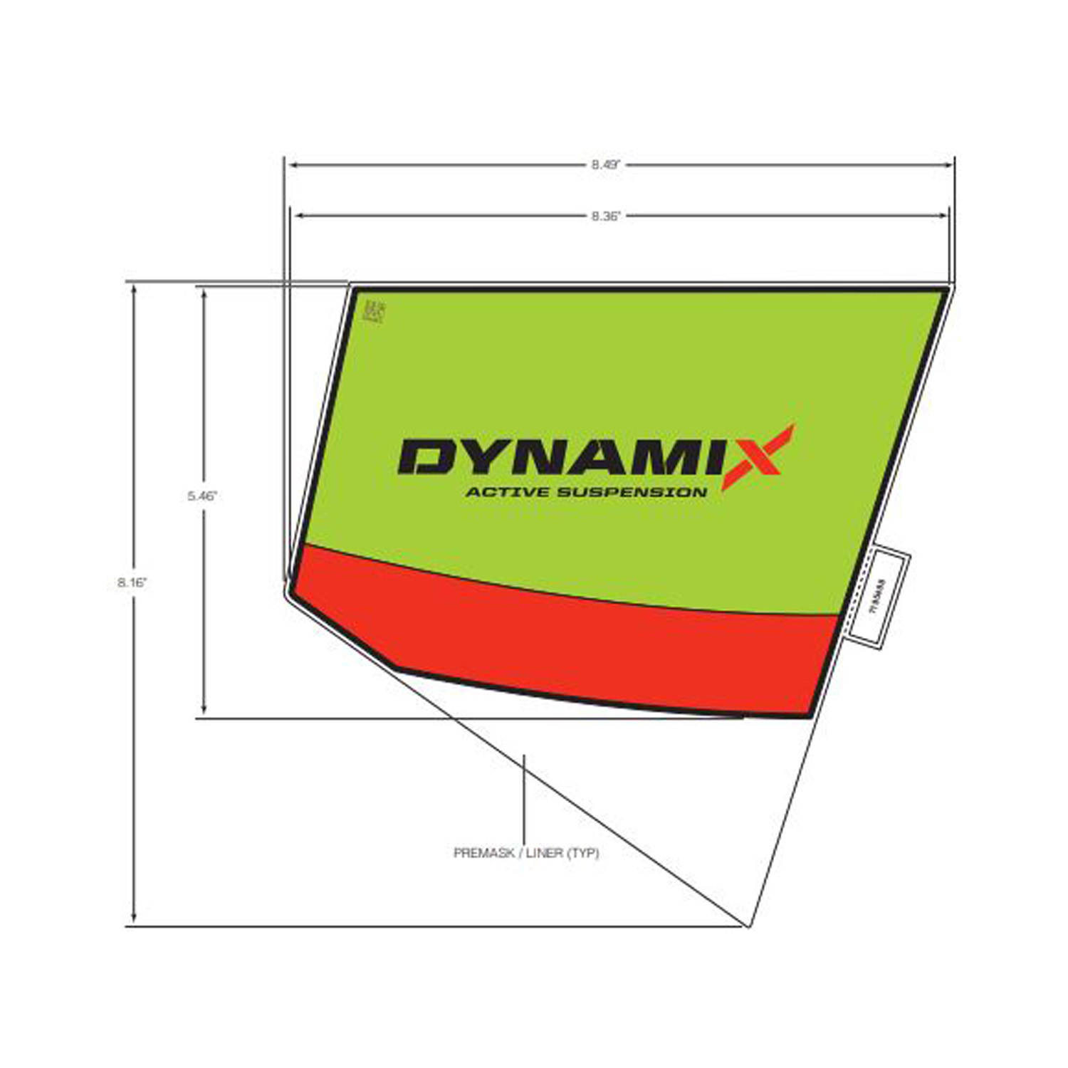 DECAL-FR.FNDR SIDE MID RH