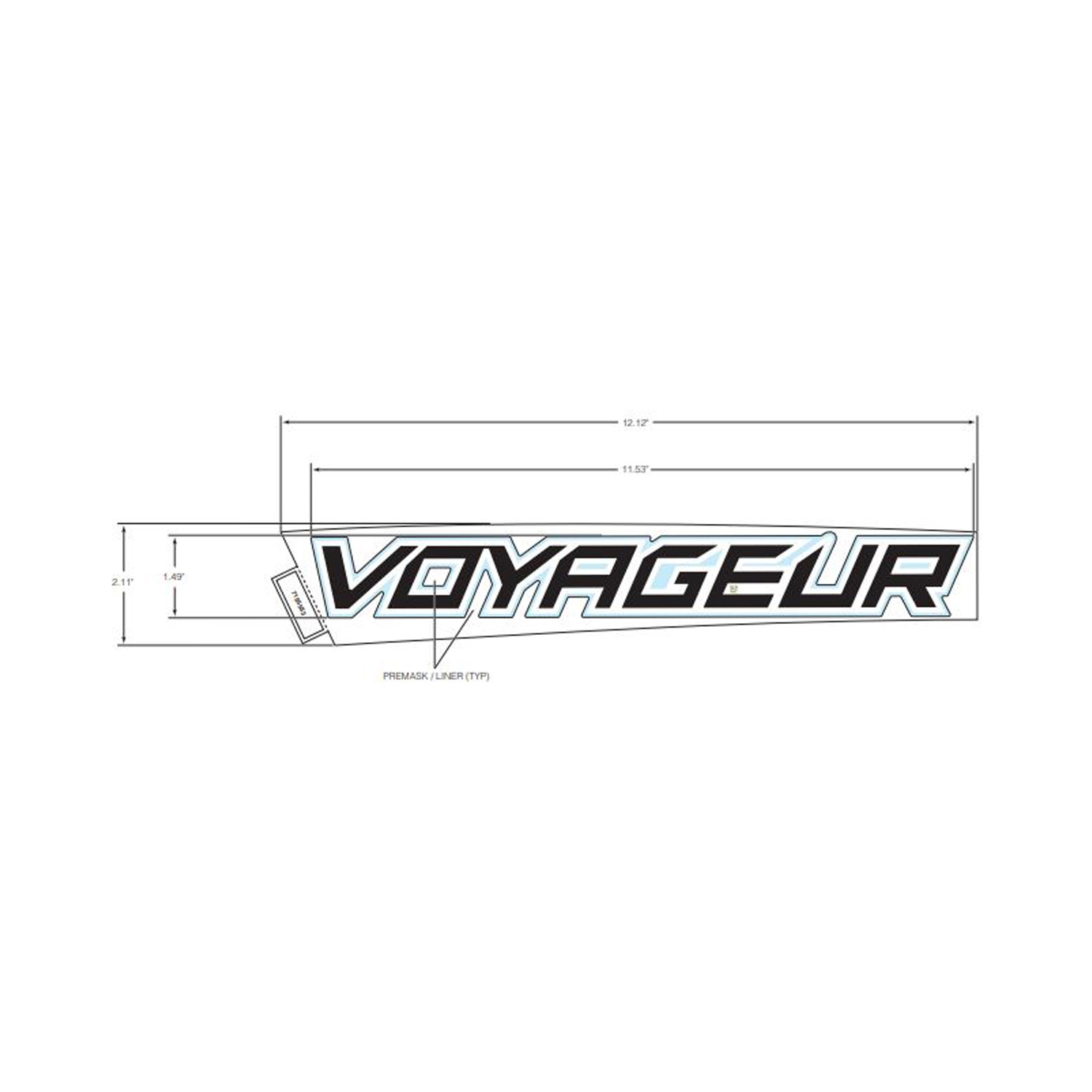 DECAL-SIDE PANEL  VOYAGEUR  RH