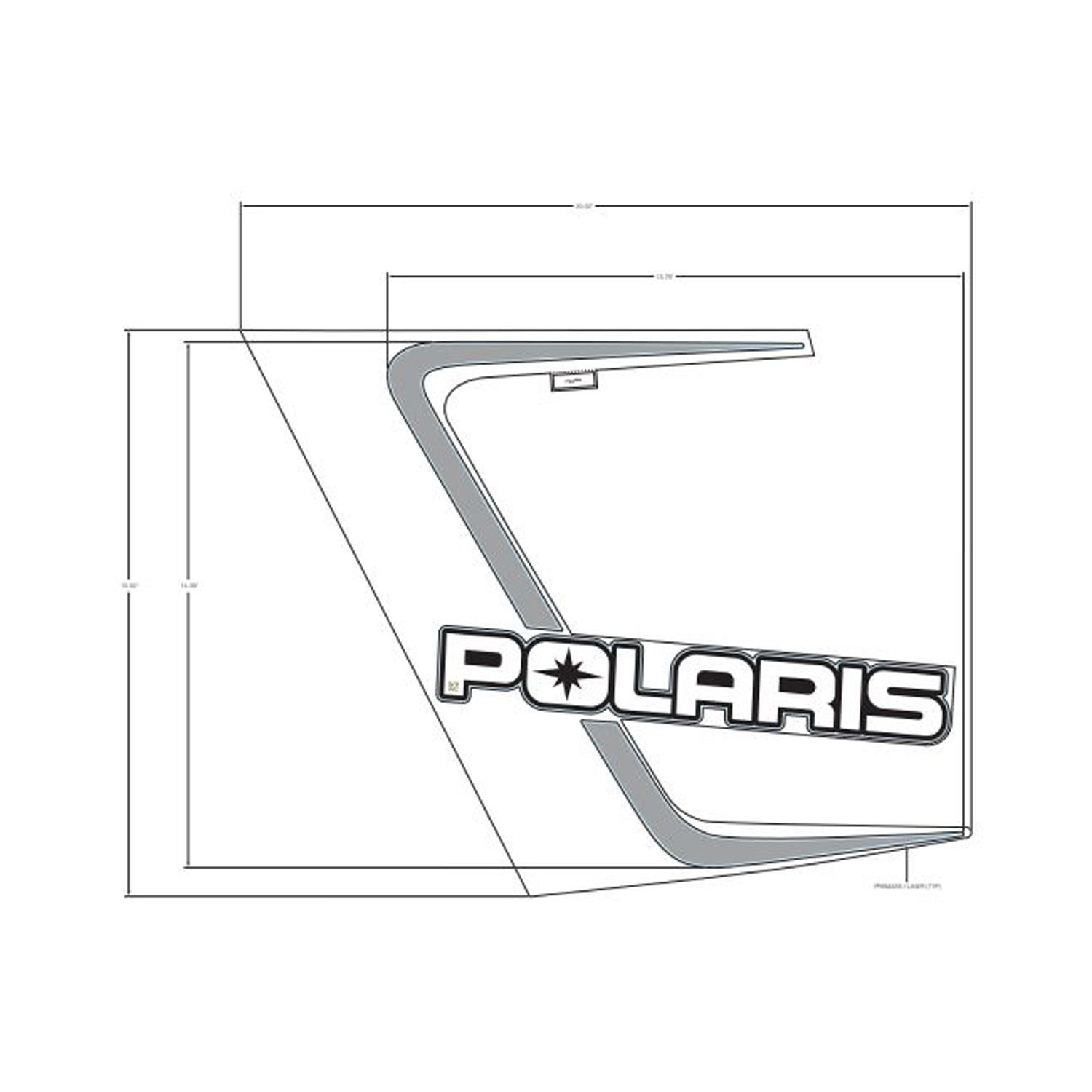 DECAL-SIDE PANEL  POLARIS  LH