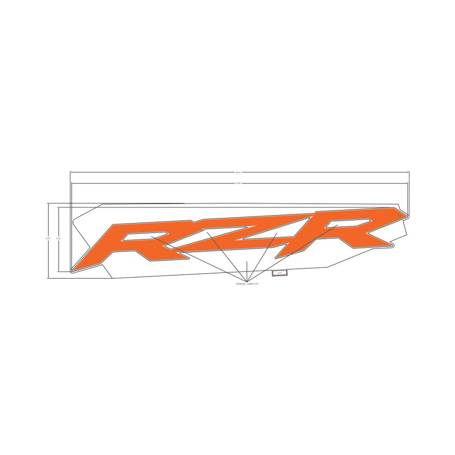 DECAL-DOOR UPR RZR LH