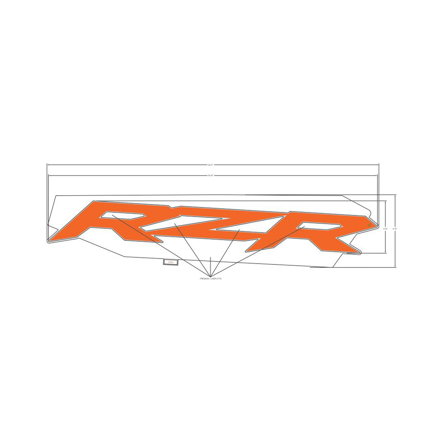 DECAL-DOOR UPR RZR RH