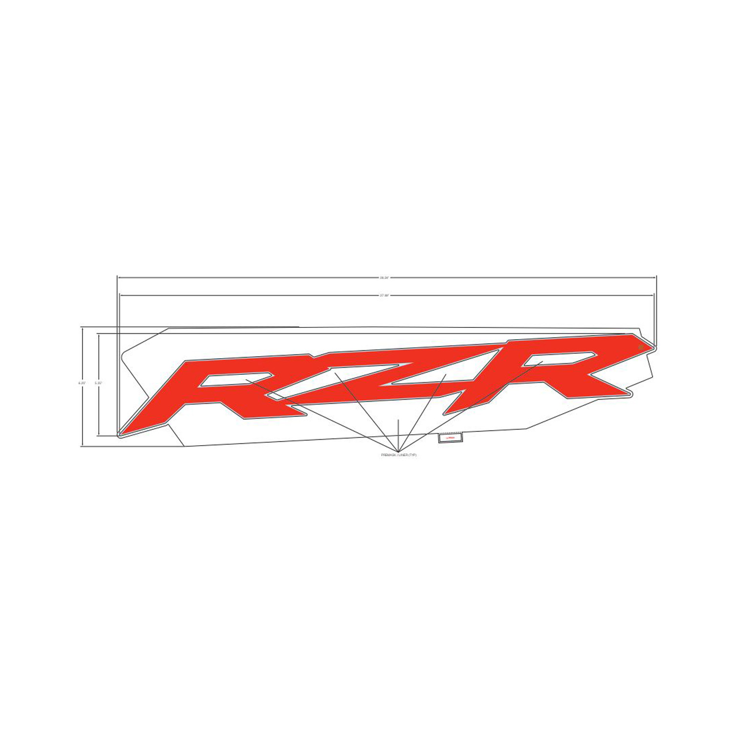 DECAL-DOOR UPR RZR LH