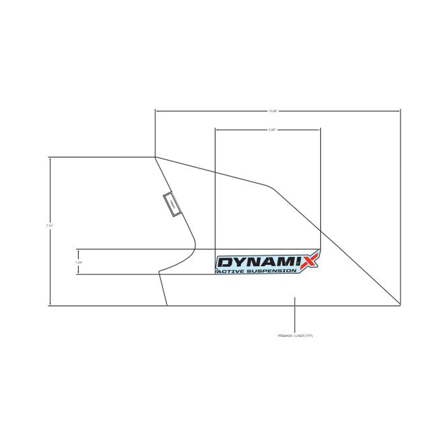 DECAL-RR.FNDR UPR DYNAMIX LH