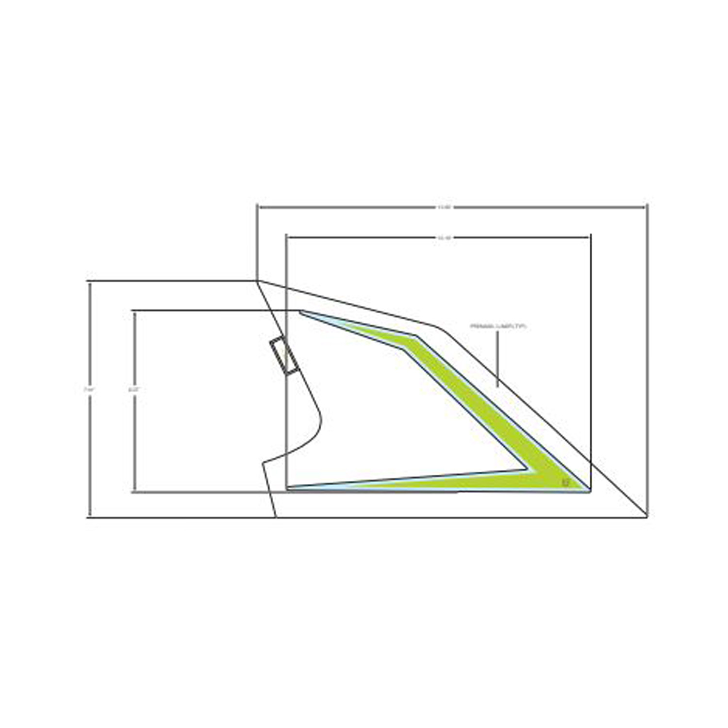 DECAL-RR.FNDR UPR LH