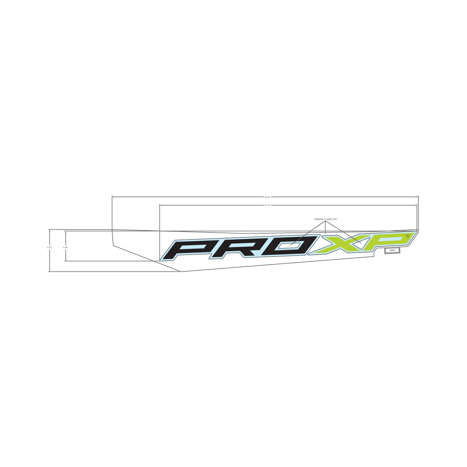 DECAL-RR.FNDR LWR PROXP LH