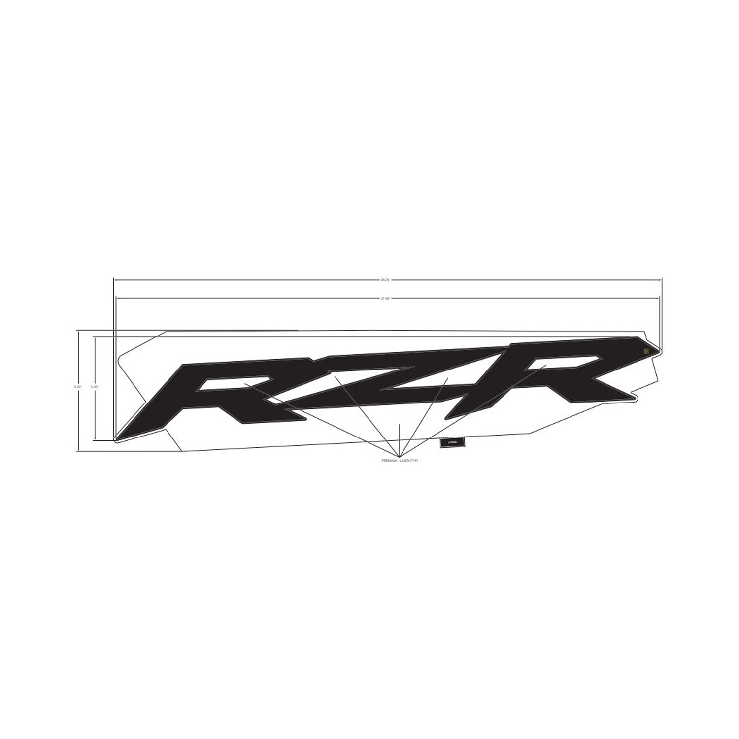 DECAL-DOOR UPR RZR LH