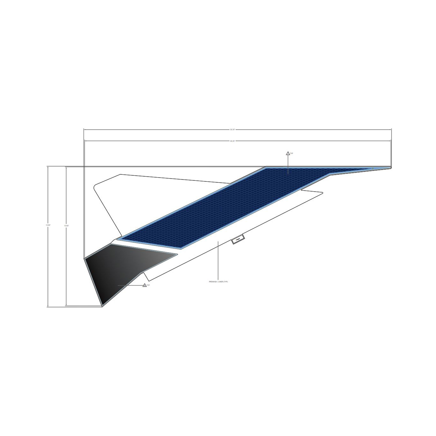 DECAL-FR.DOOR UPR LH