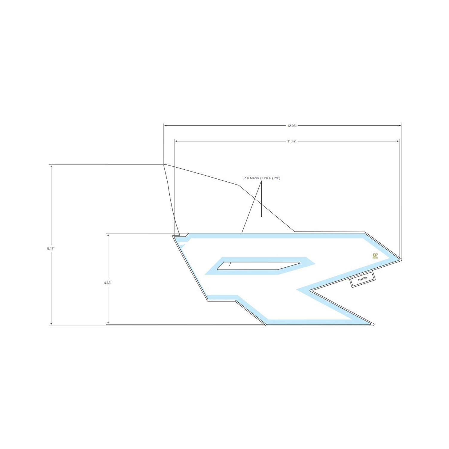 DECAL-FR.DOOR MID RZR RH