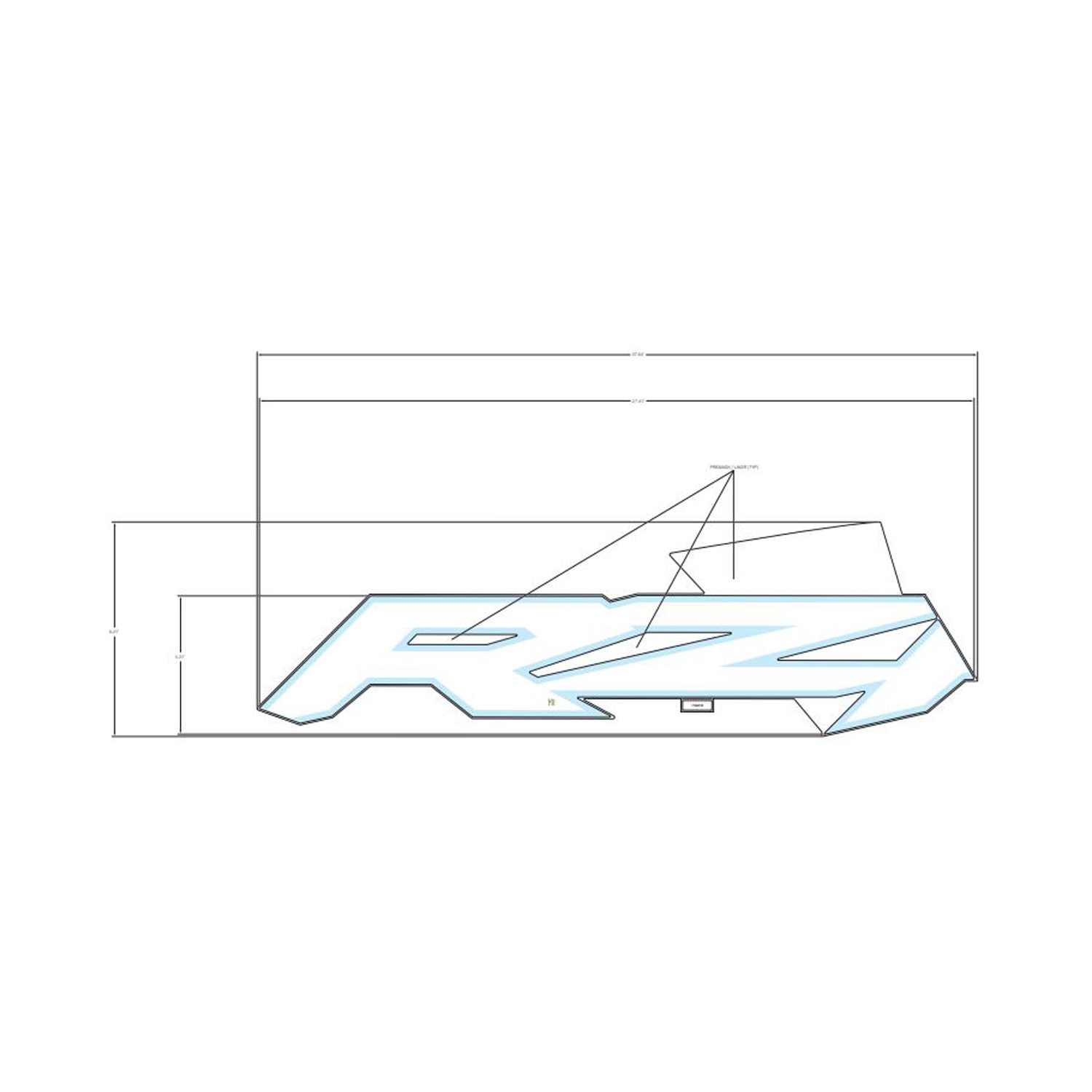 DECAL-RR.DOOR MID RZR RH