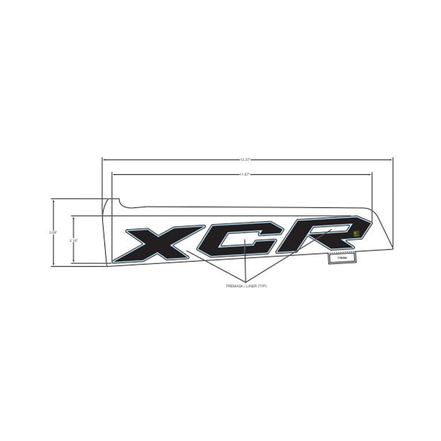 DECAL-SIDE PANEL  XCR  RH