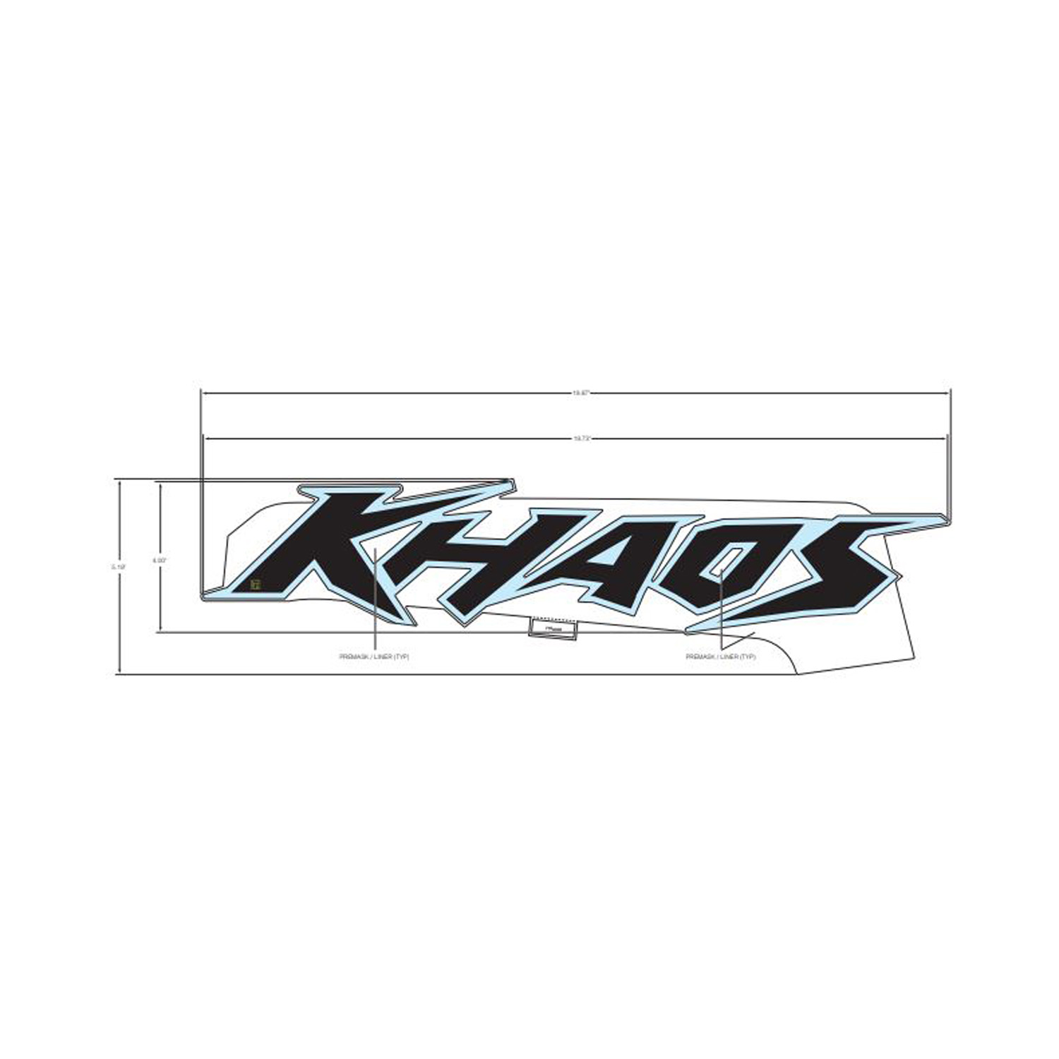 DECAL-SD PNL TRIM  KHAOS  LH