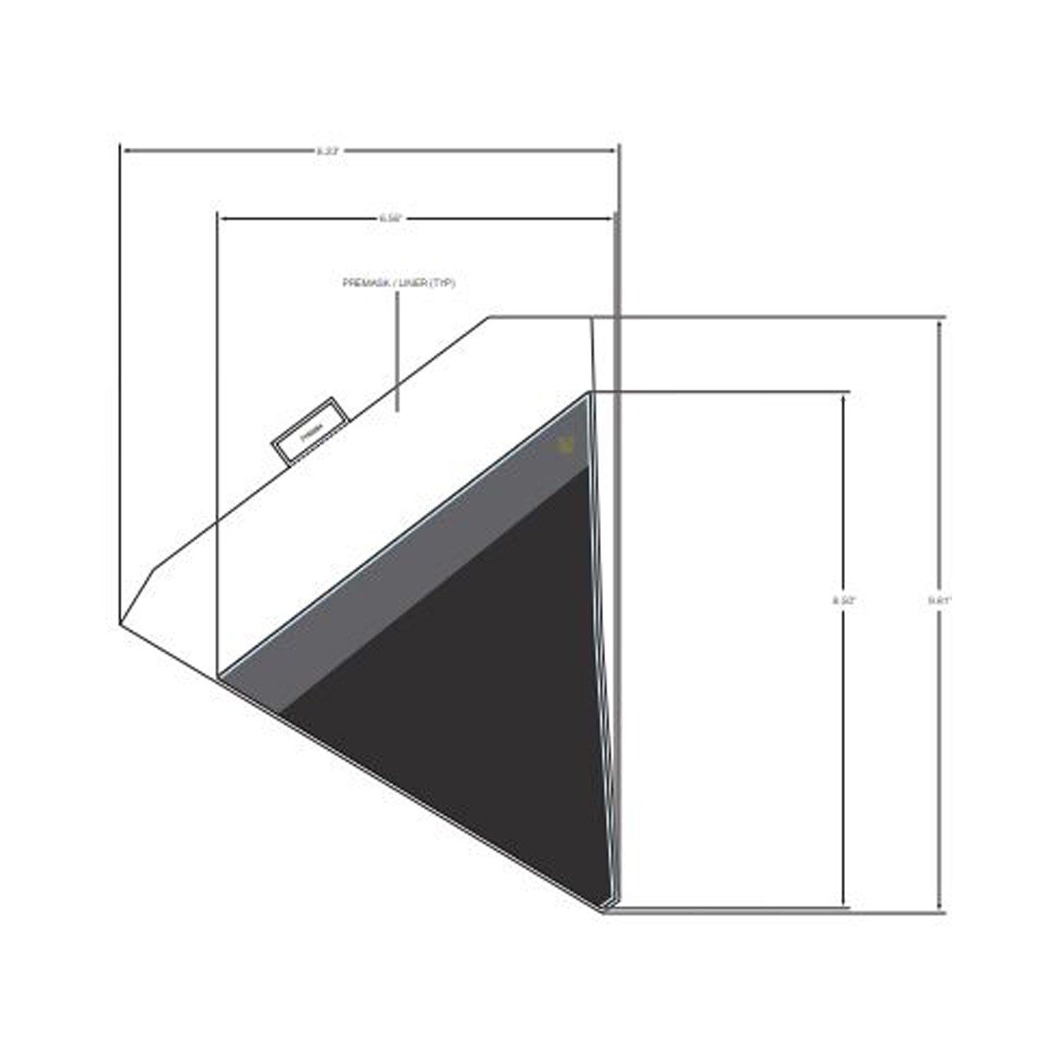 DECAL-DOOR FRT UPR RH