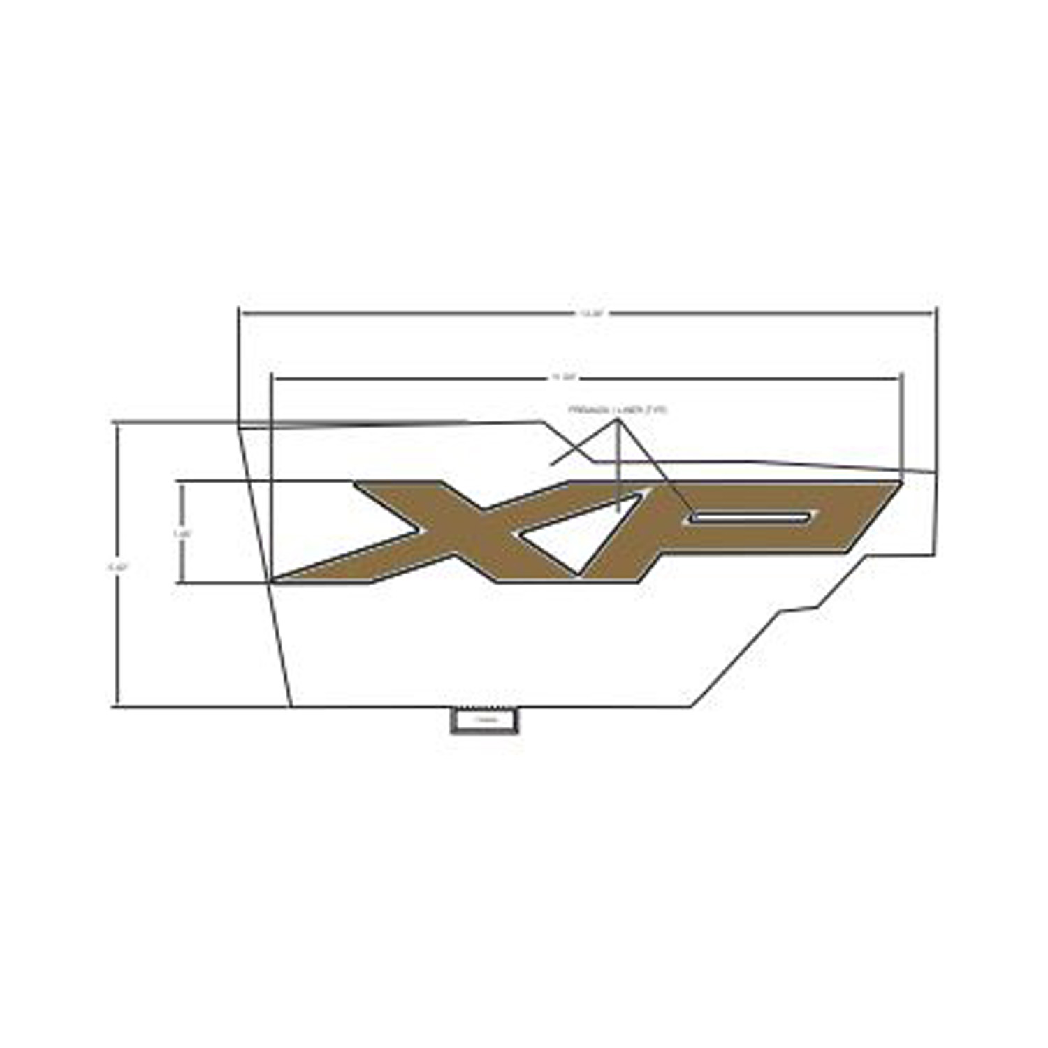 DECAL-FR.FNDR SIDE TOP XP RH