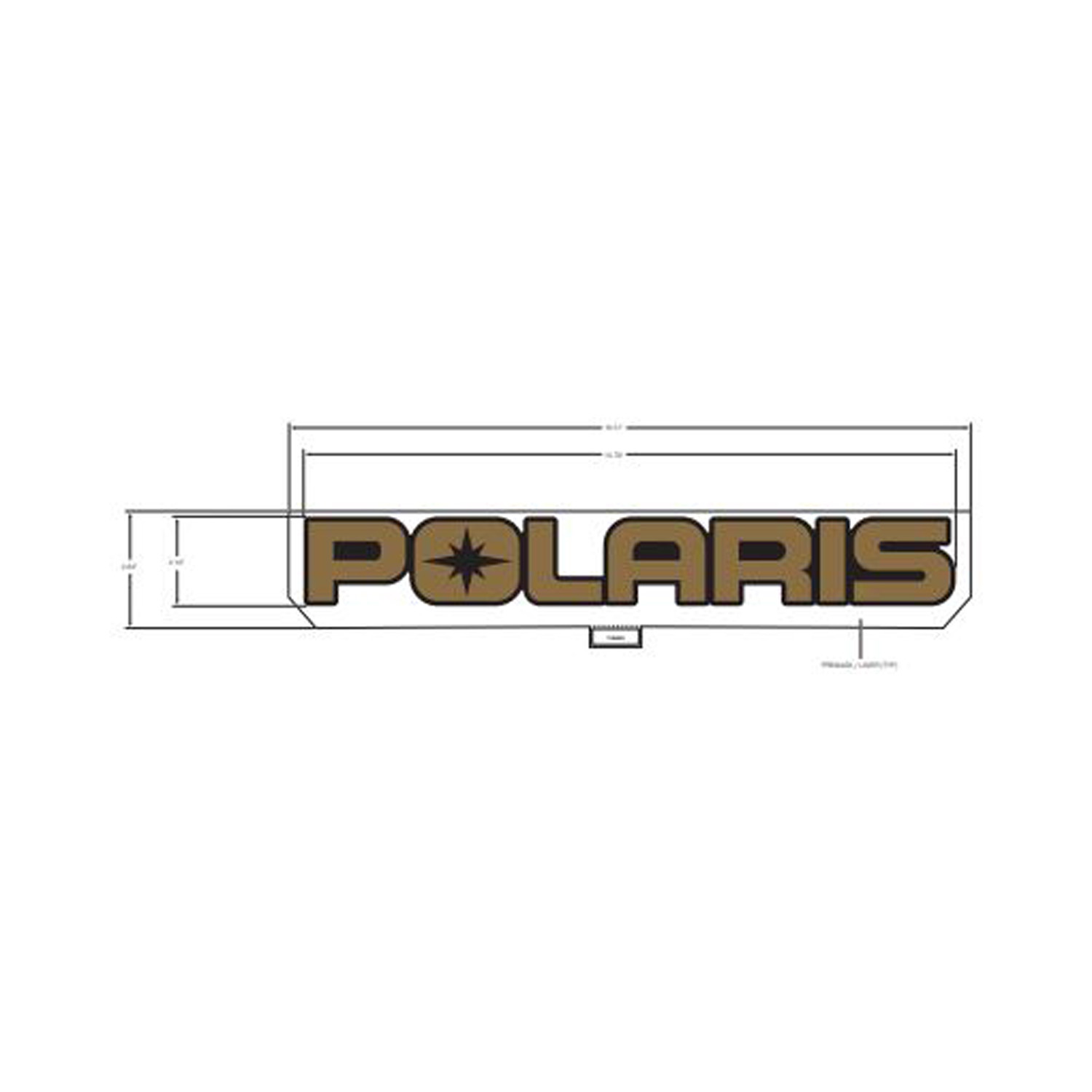 DECAL-POLARIS SHADOW BRONZE
