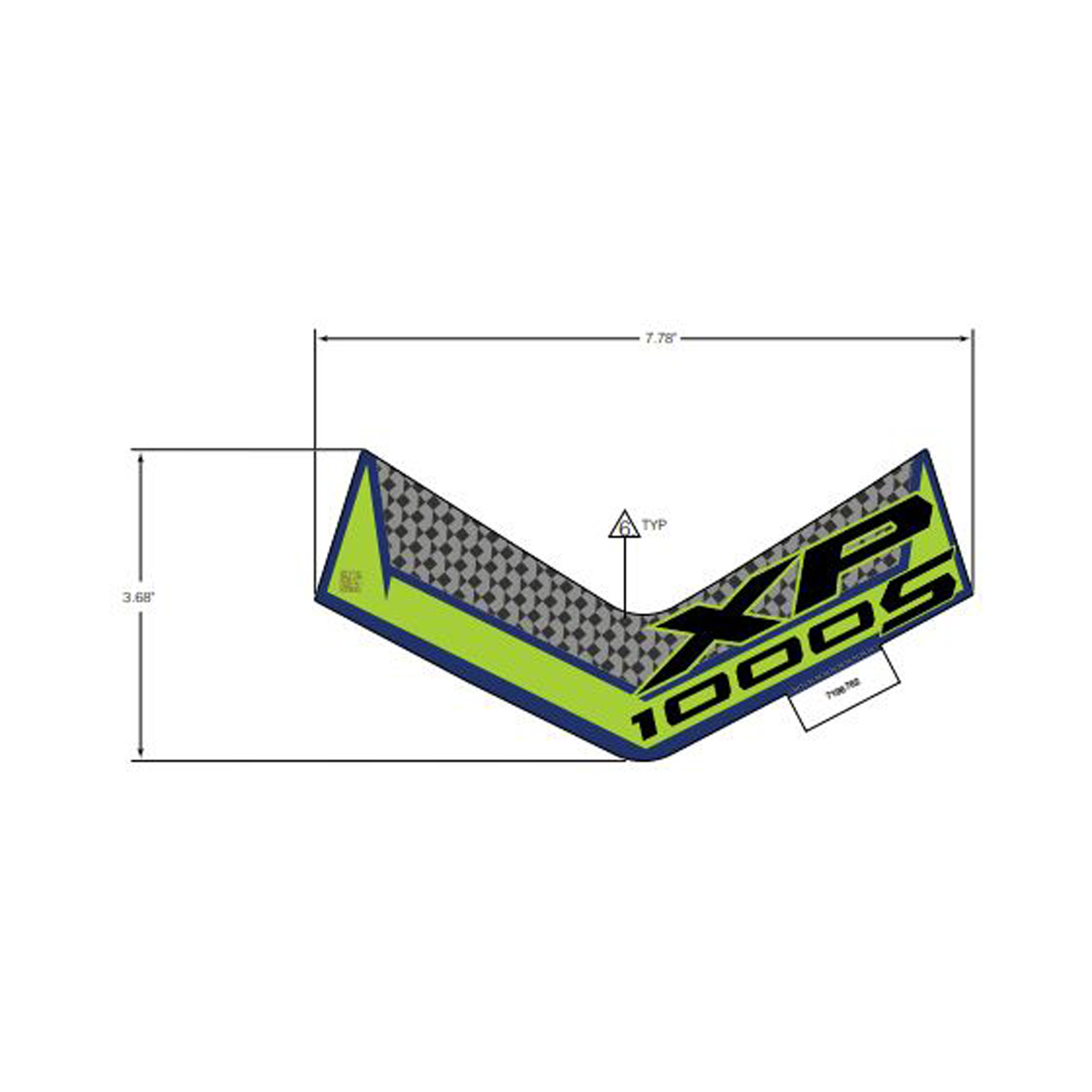 DECAL-UPPER FR.RACK S