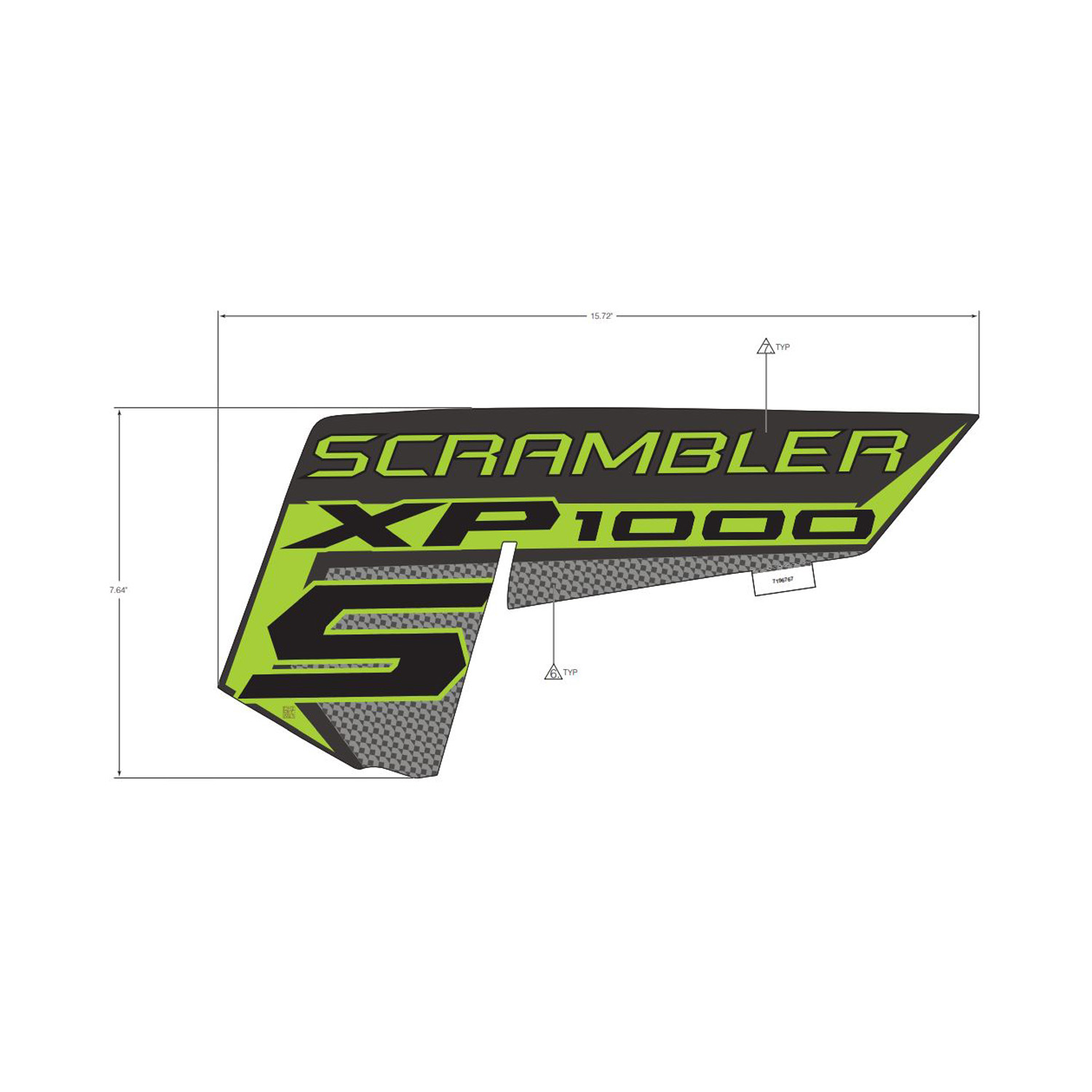 DECAL-SIDE XP1000S LH