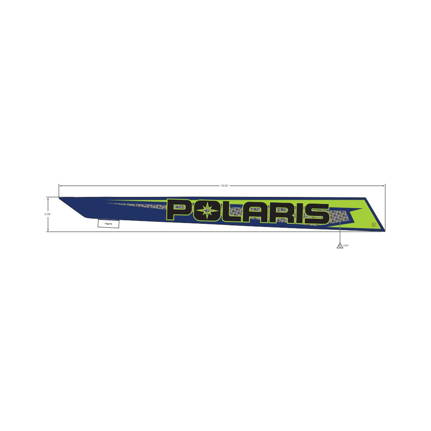 DECAL-RR.FNDR SIDE POLARIS RH
