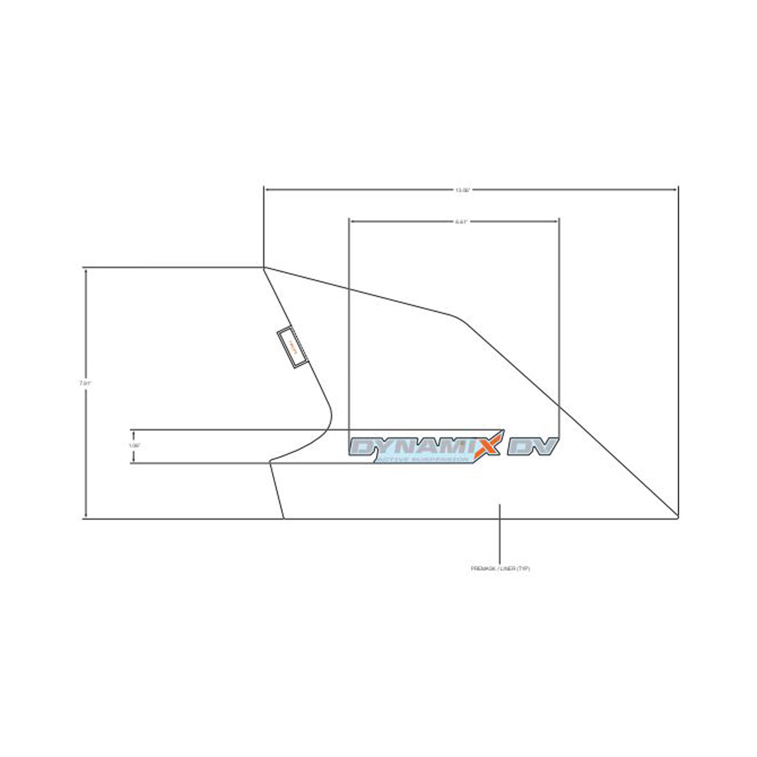 DECAL-RR.FNDR UPR DYNAMIXDV LH