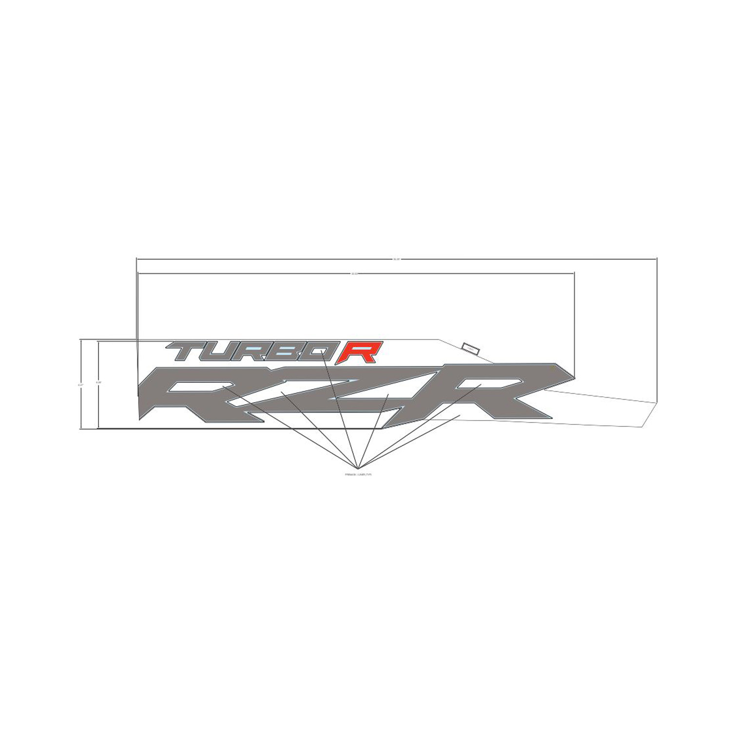 DECAL-FR.DOOR UPR RZR TRB R LH