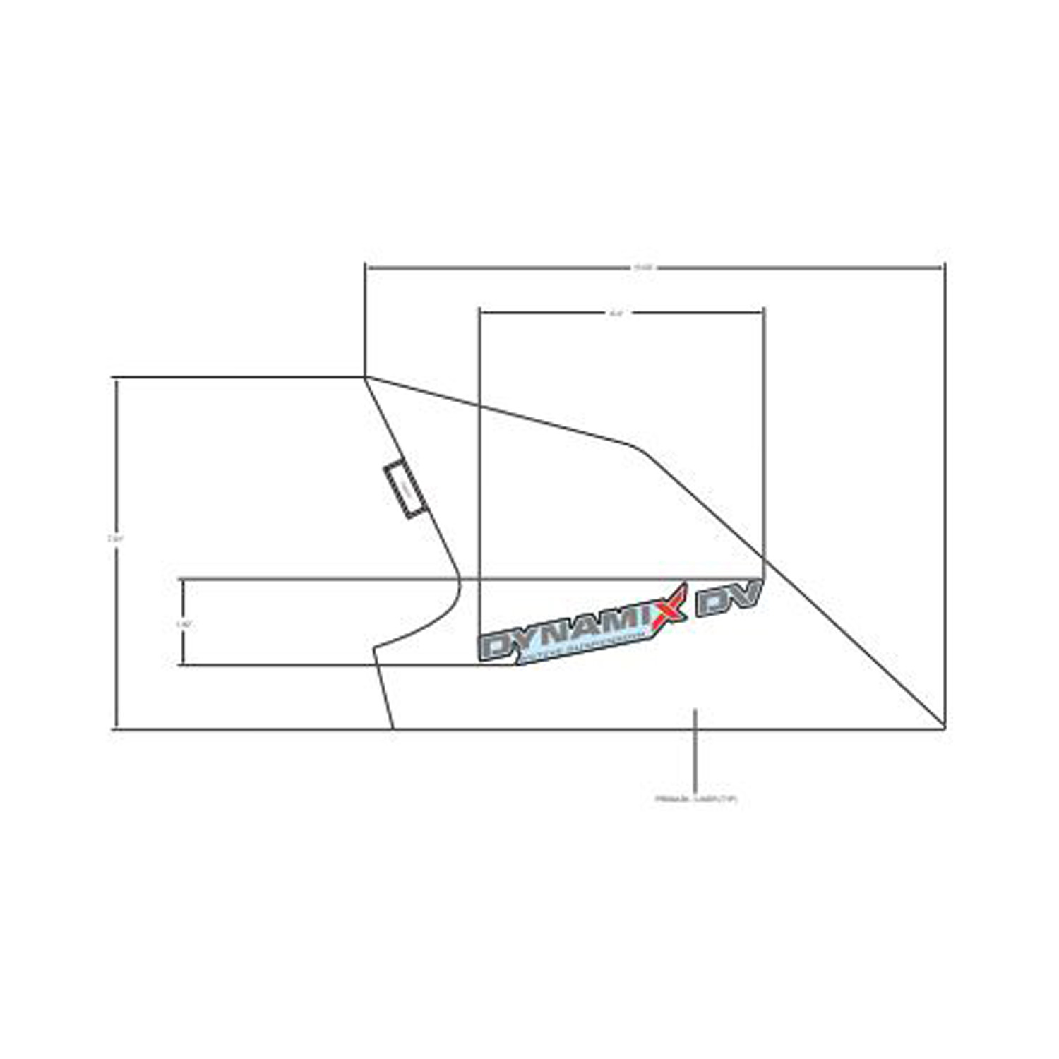 DECAL-RR.FNDR UPR DYNAMIXDV LH