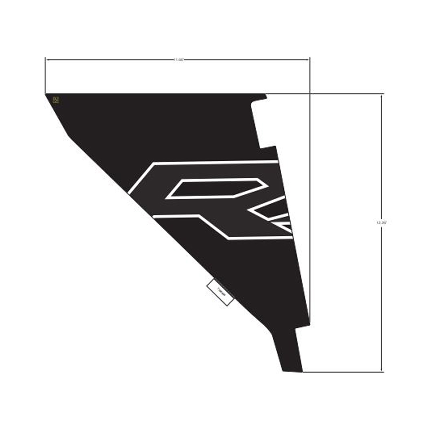 DECAL-COVER BOLSTER RH