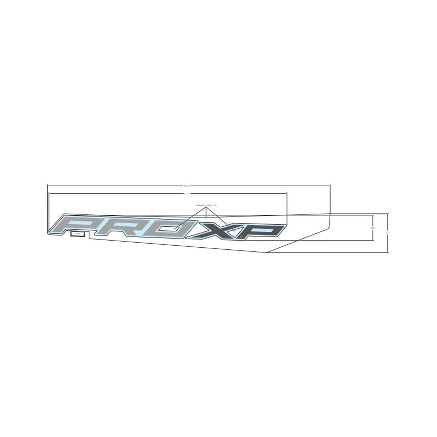 DECAL-RR.FNDR LWR PROXP RH