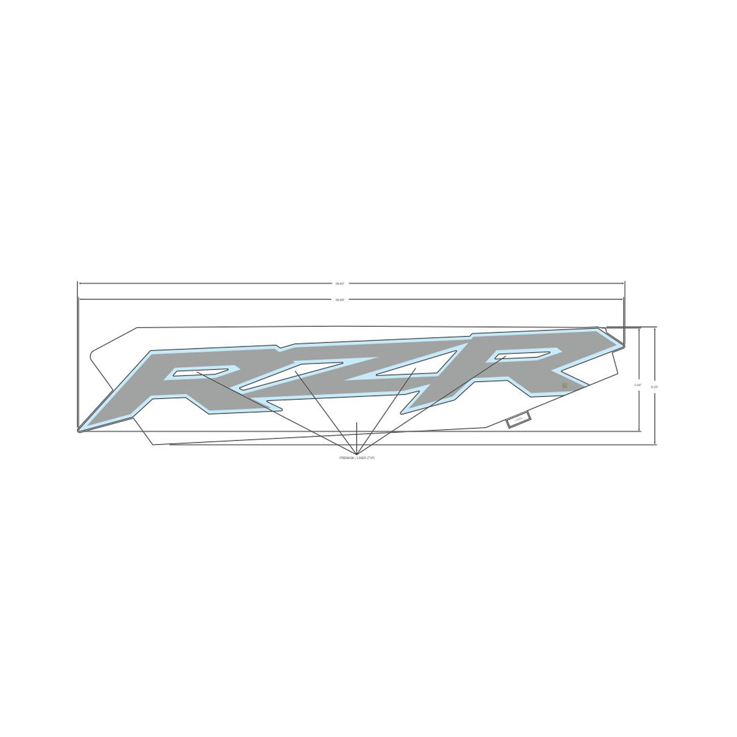 DECAL-DOOR MID RZR LH