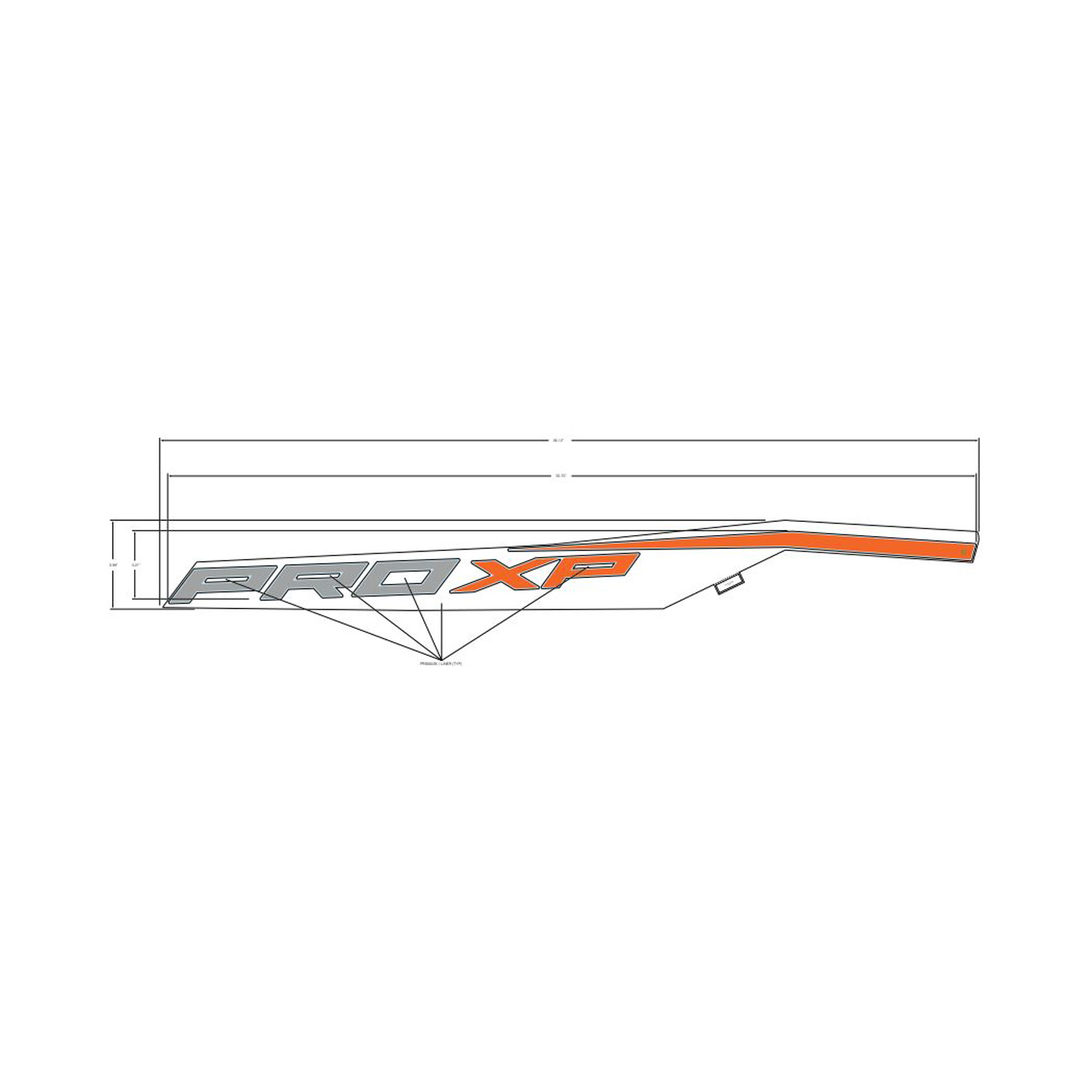 DECAL-RR.FNDR LWR PROXP RH