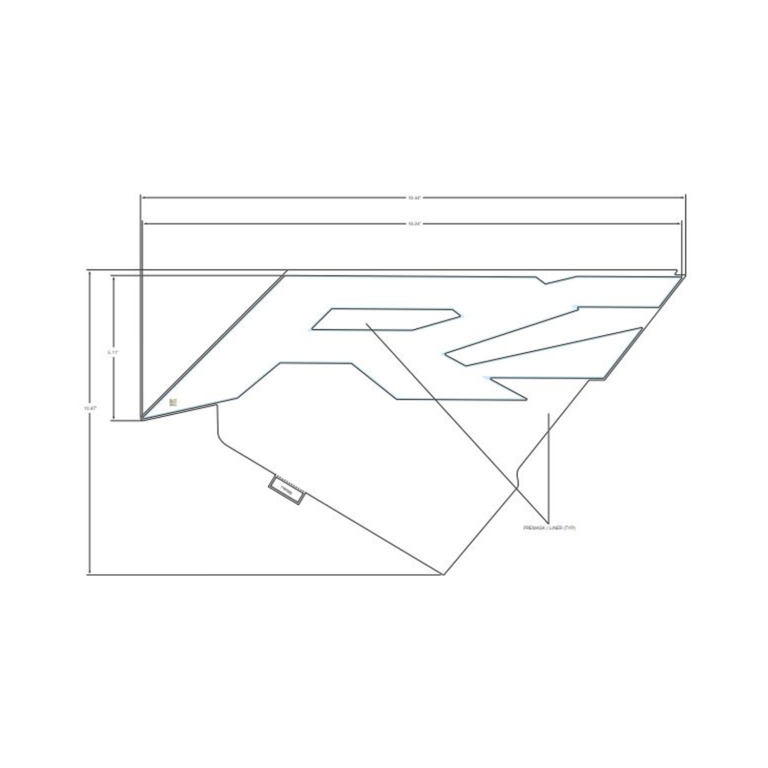 DECAL-FR.DOOR LWR RZR LH