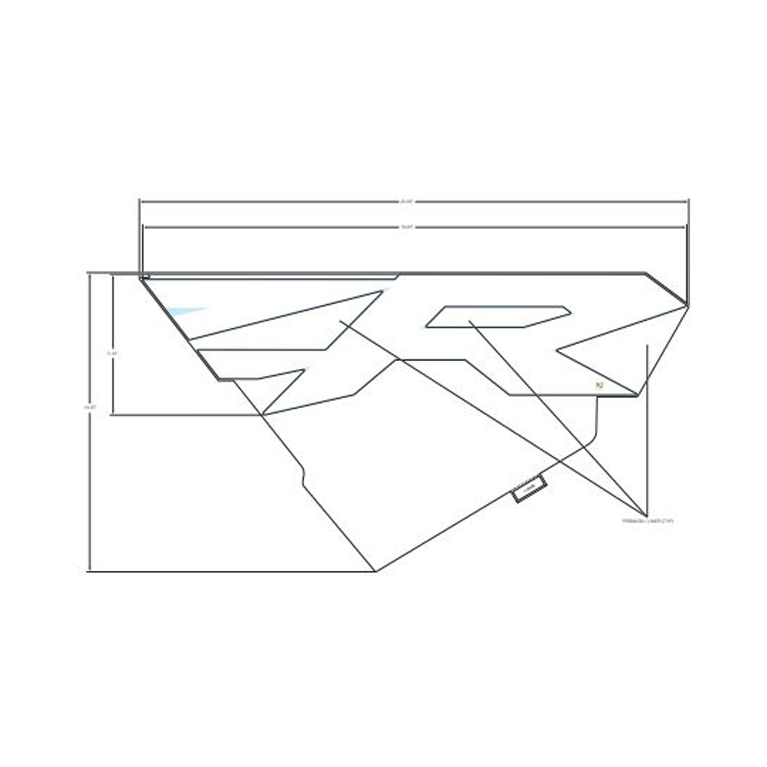 DECAL-FR.DOOR LWR RZR RH