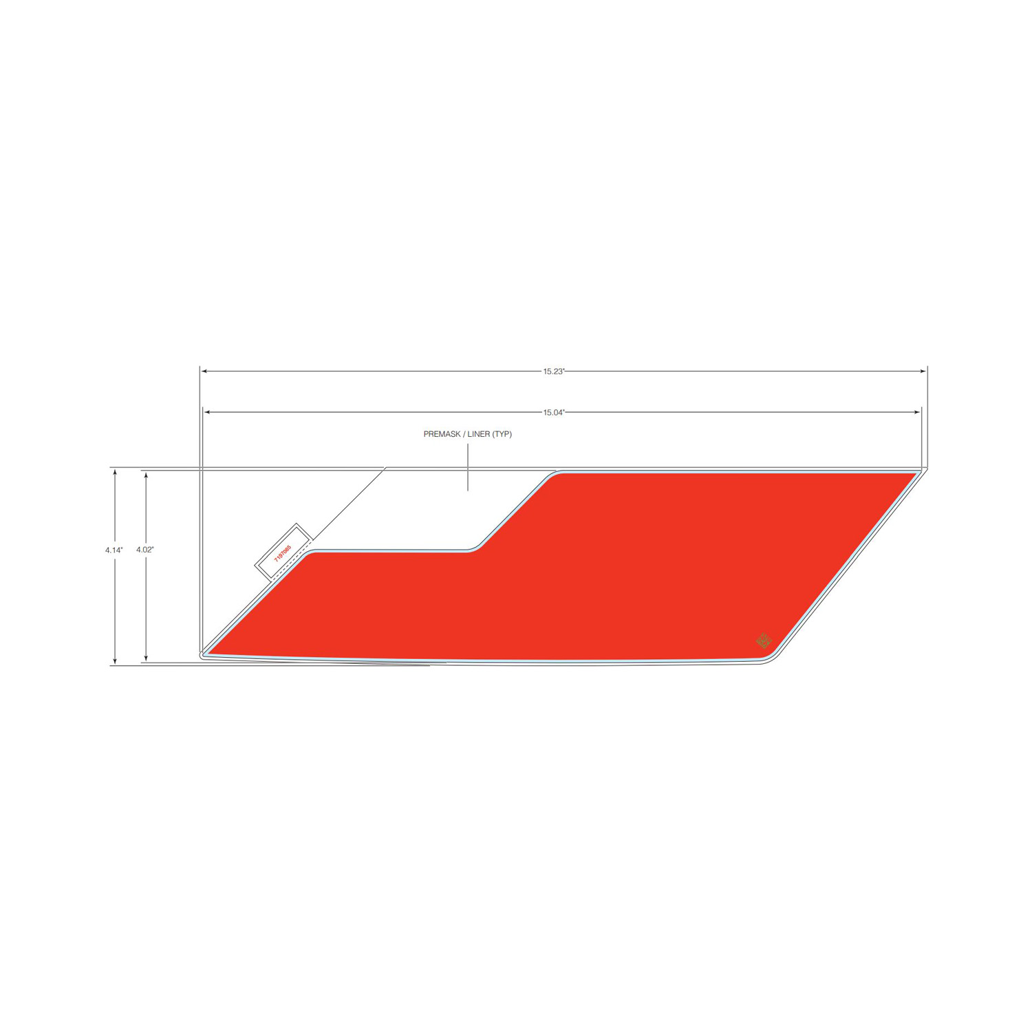 DECAL-FR.FNDR TOP LH