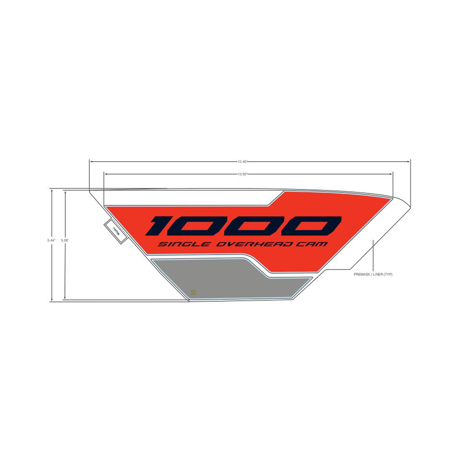 DECAL-FR.FNDR SIDE 1000 RH