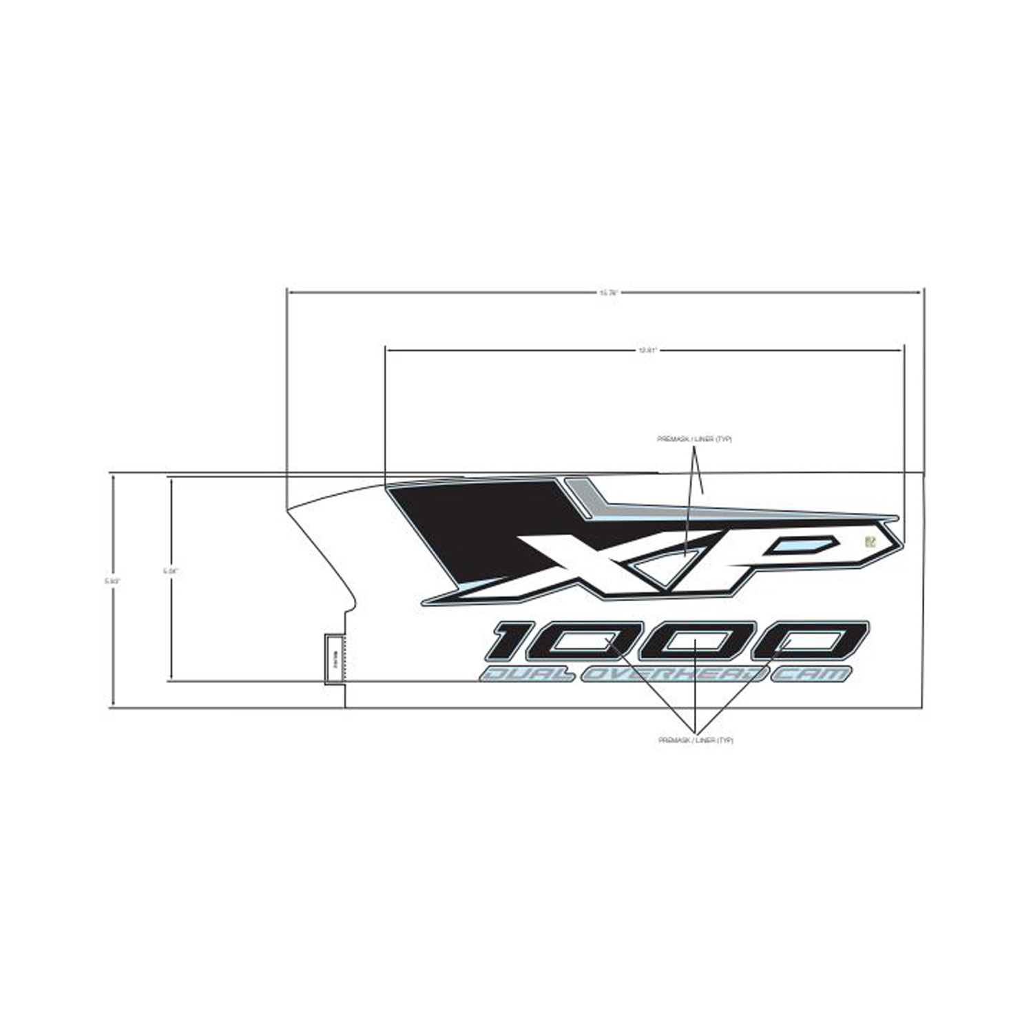 DECAL-FR.FNDR SIDE XP 1000 LH