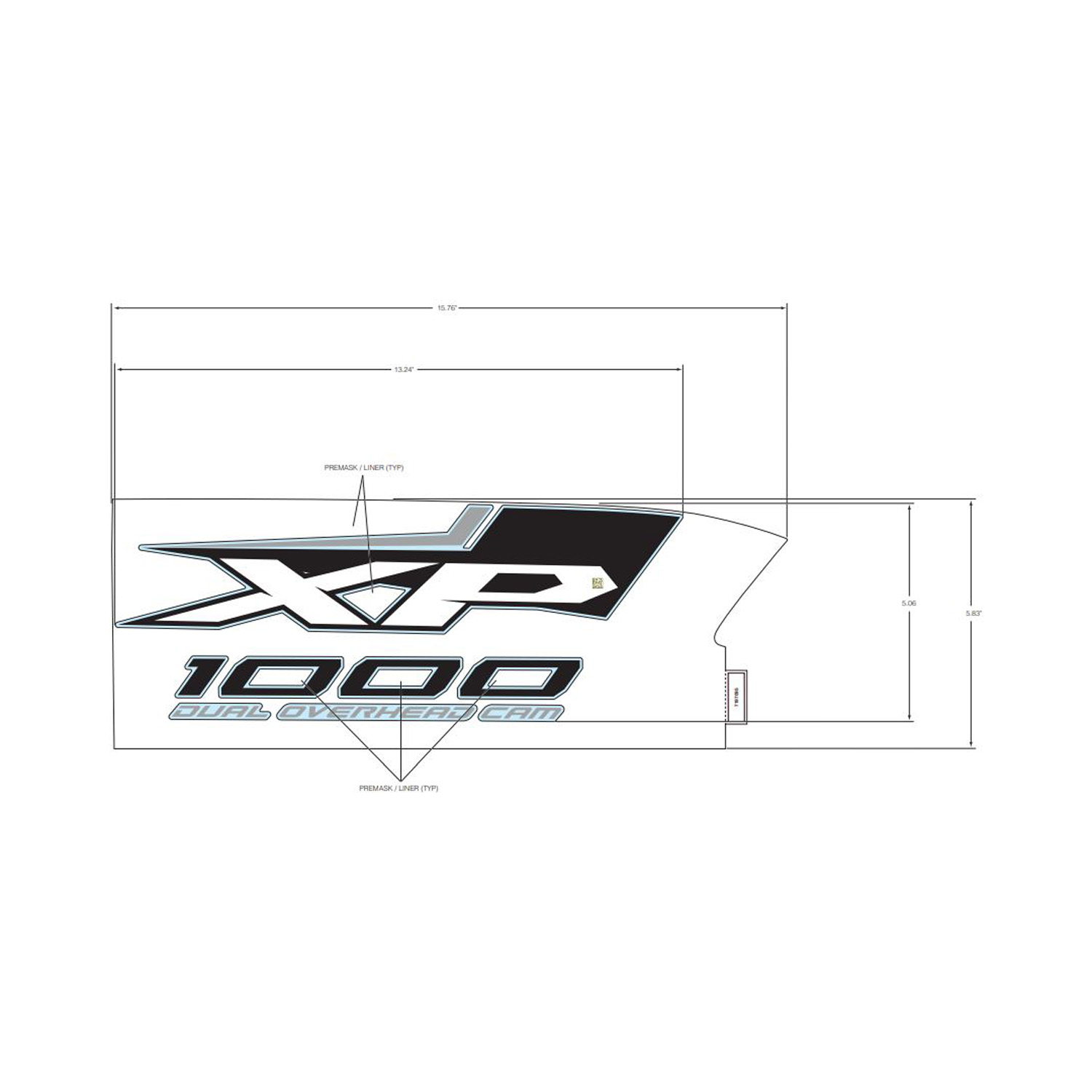DECAL-FR.FNDR SIDE XP 1000 RH
