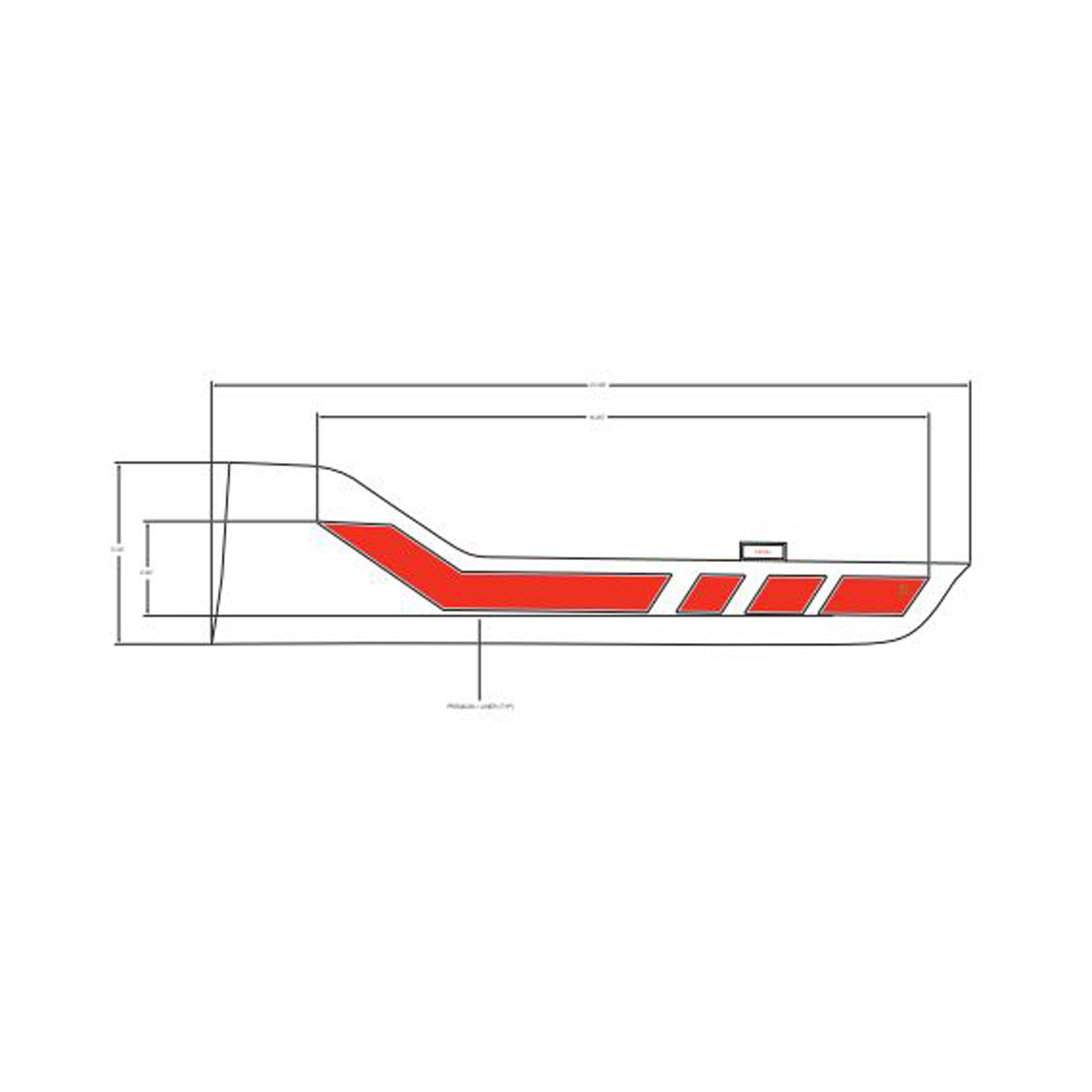 DECAL-RR.DOOR ACCENT TOP LH