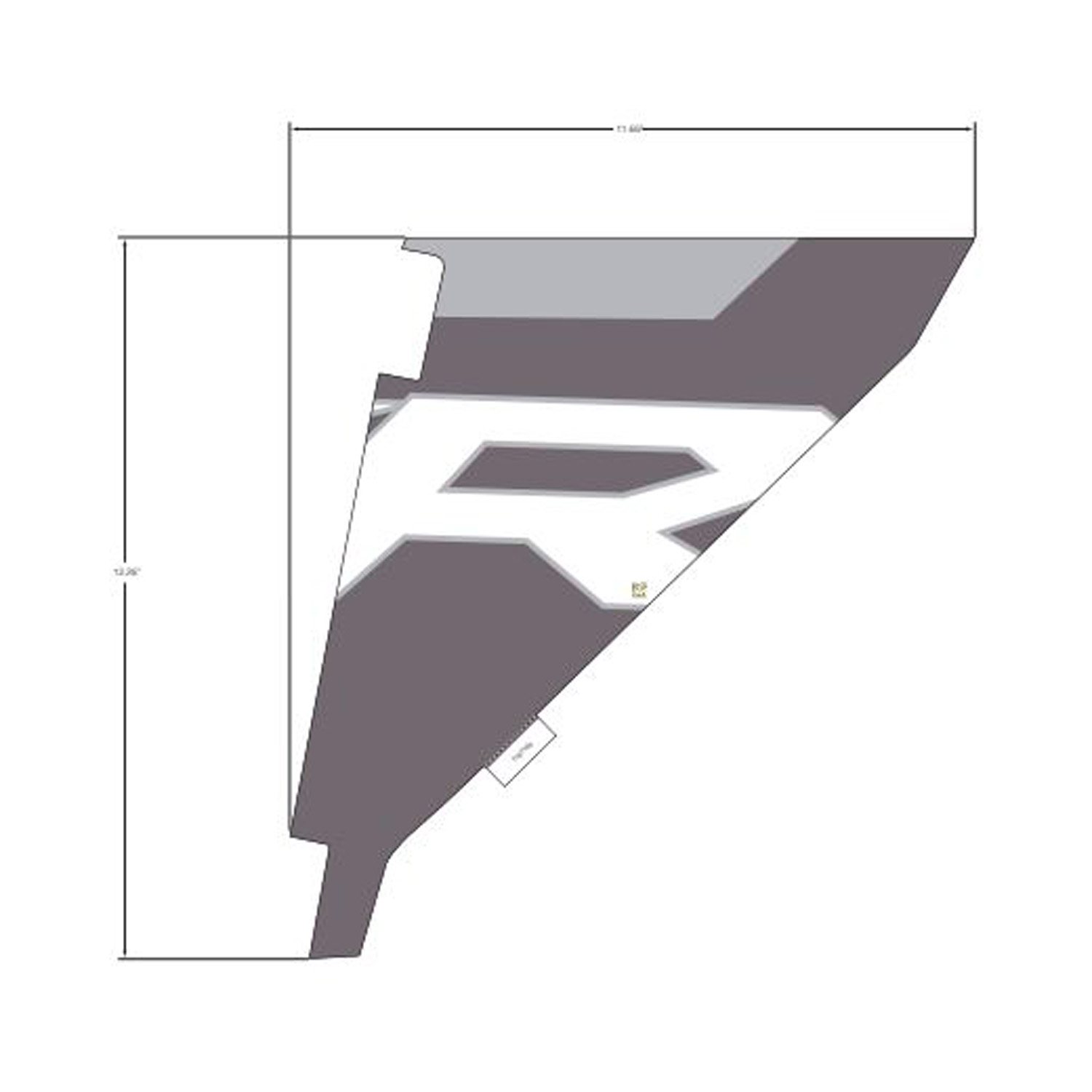 DECAL-COVER BOLSTER LH