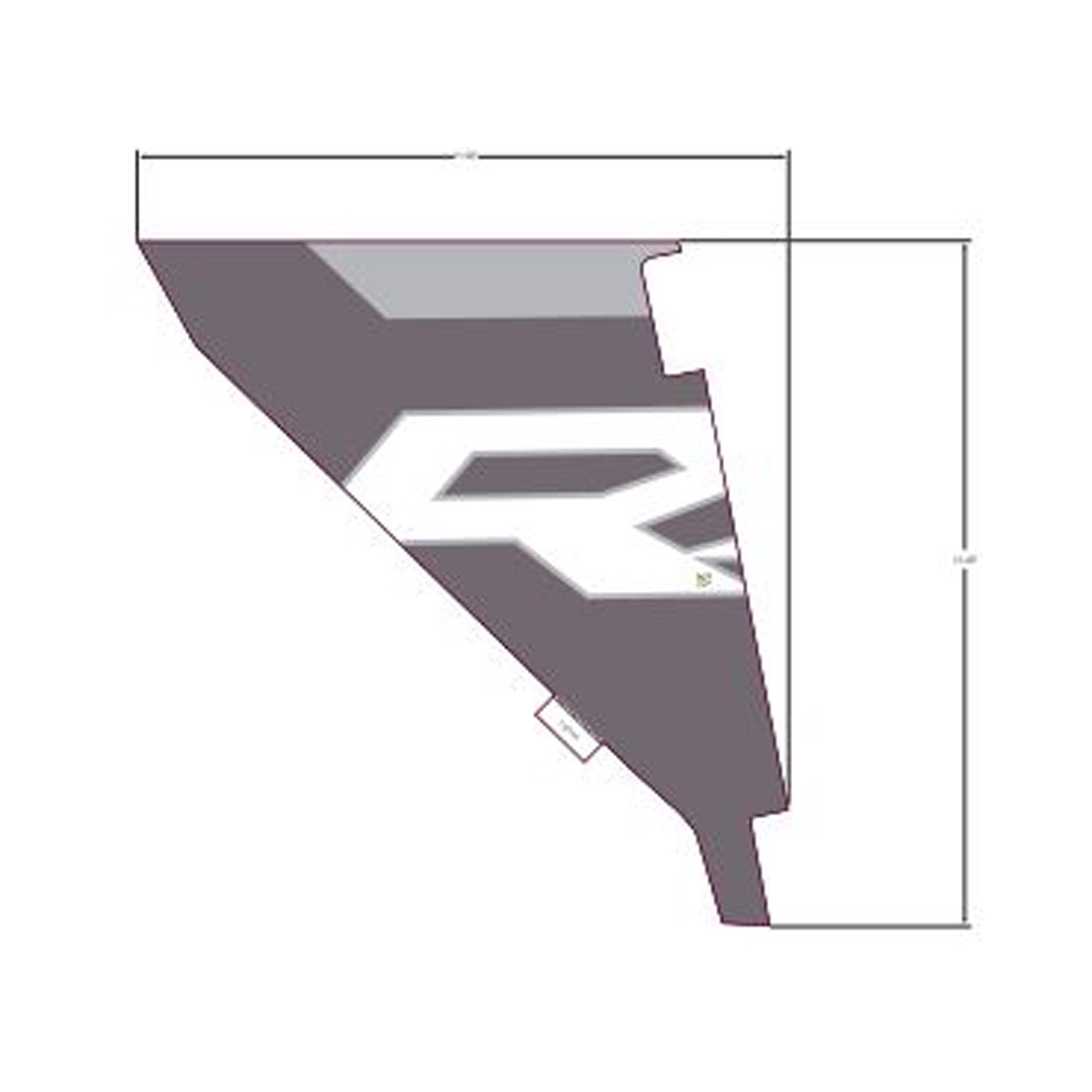 DECAL-COVER BOLSTER RH